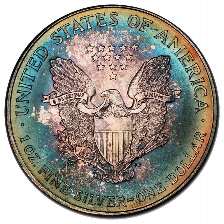 1994 $1  Silver Eagle MS63 CAC thumbnail 16
