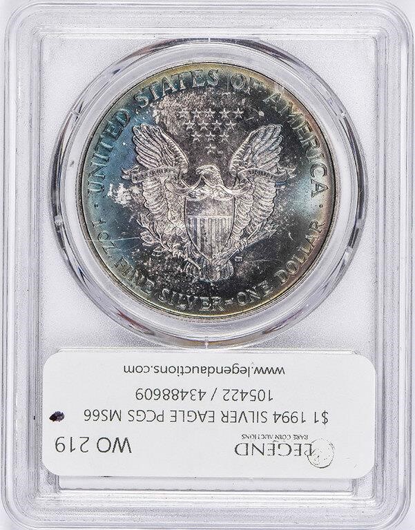 1994 $1  Silver Eagle MS63 CAC thumbnail 18