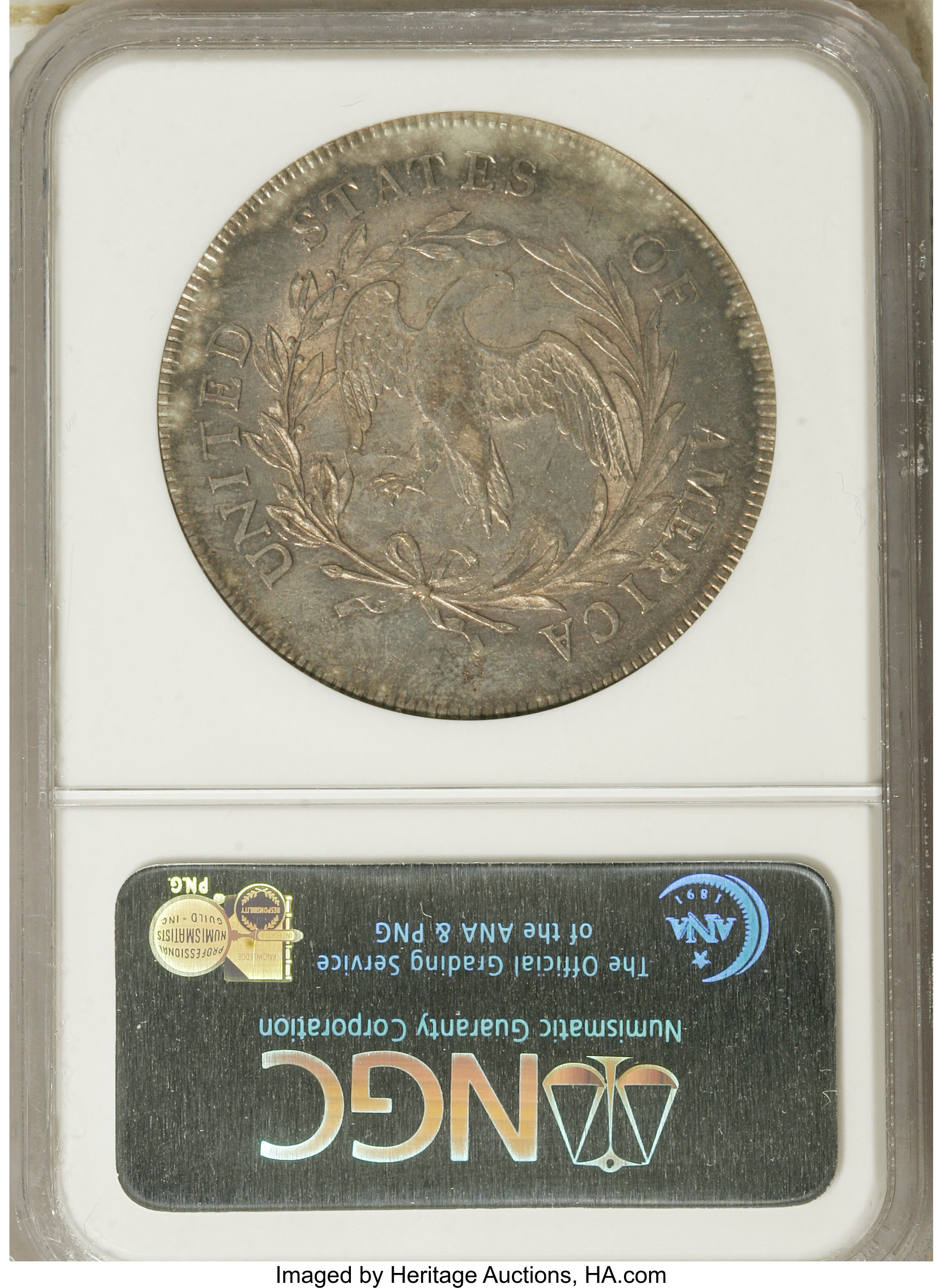 1798 $1  Small Eagle, 15 Stars Obverse, B-2, BB-81 MS60 thumbnail 2