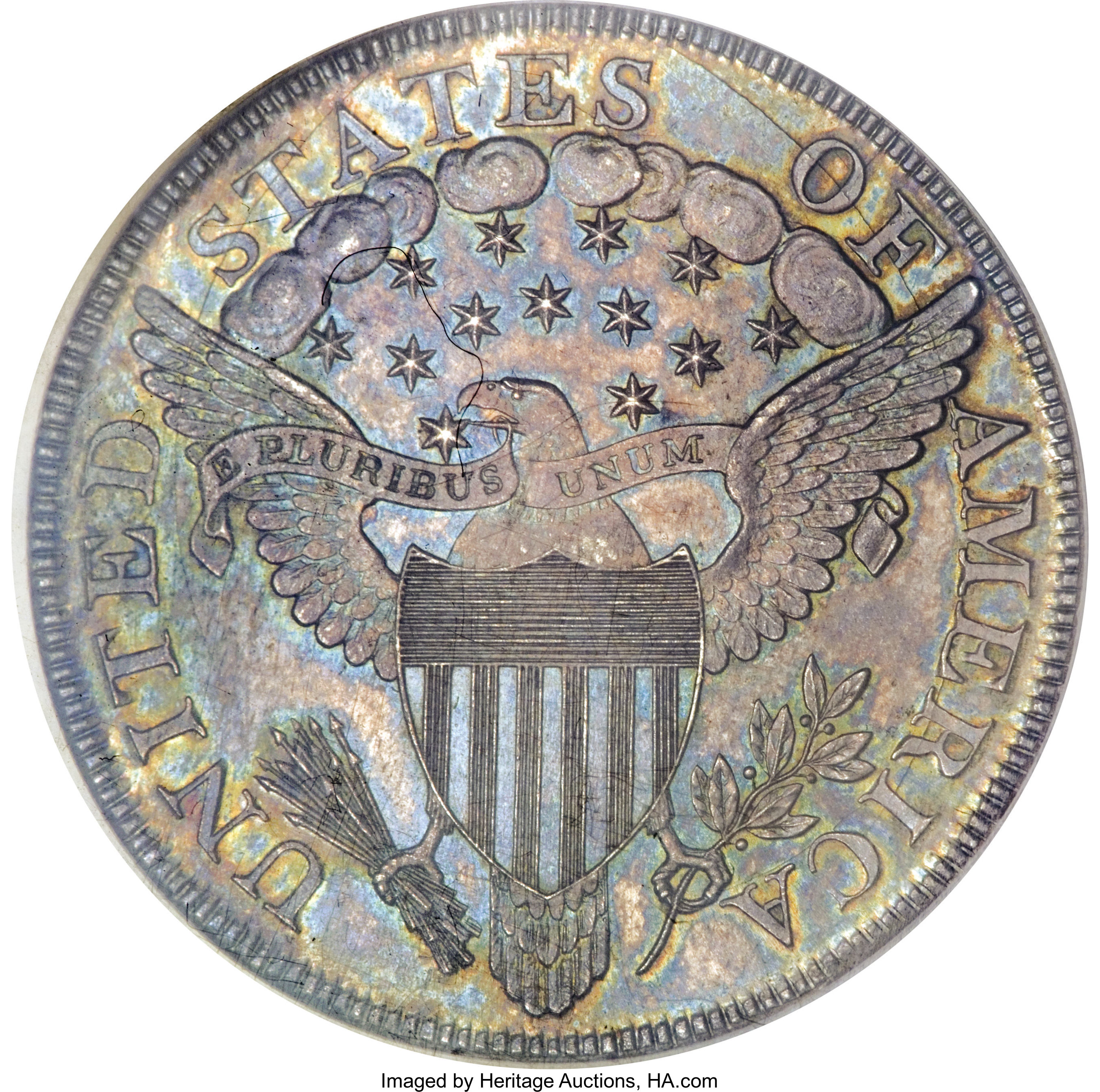 1799 $1  7x6 Stars, B-10, BB-163 MS66 CAC thumbnail 11
