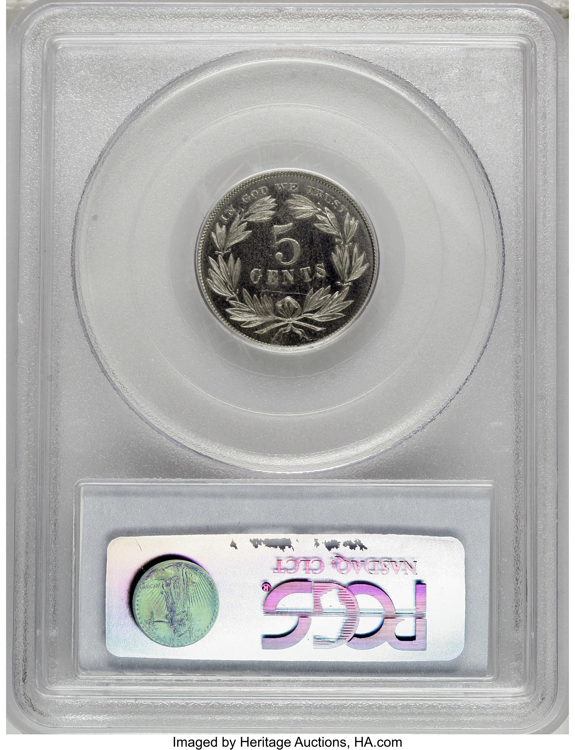 1866 P5c Washington, Nickel, J-461 PR65 thumbnail 2