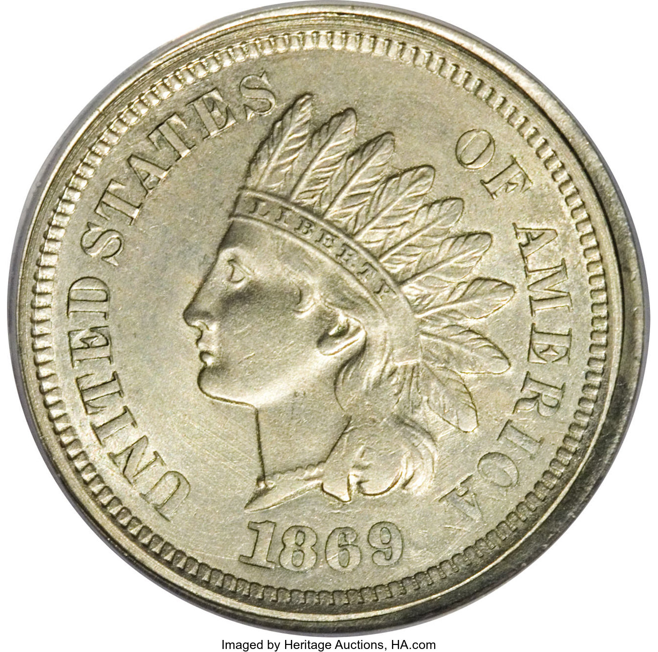 1869 P5c Nickel, J-691 PR thumbnail 3