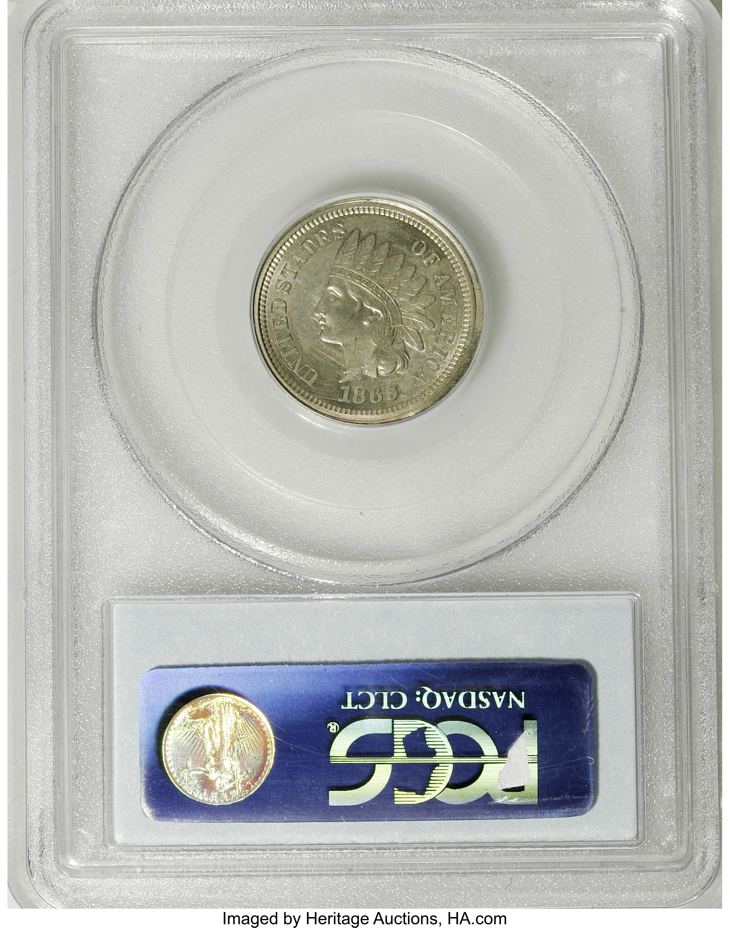 1869 P5c Nickel, J-691 PR thumbnail 2