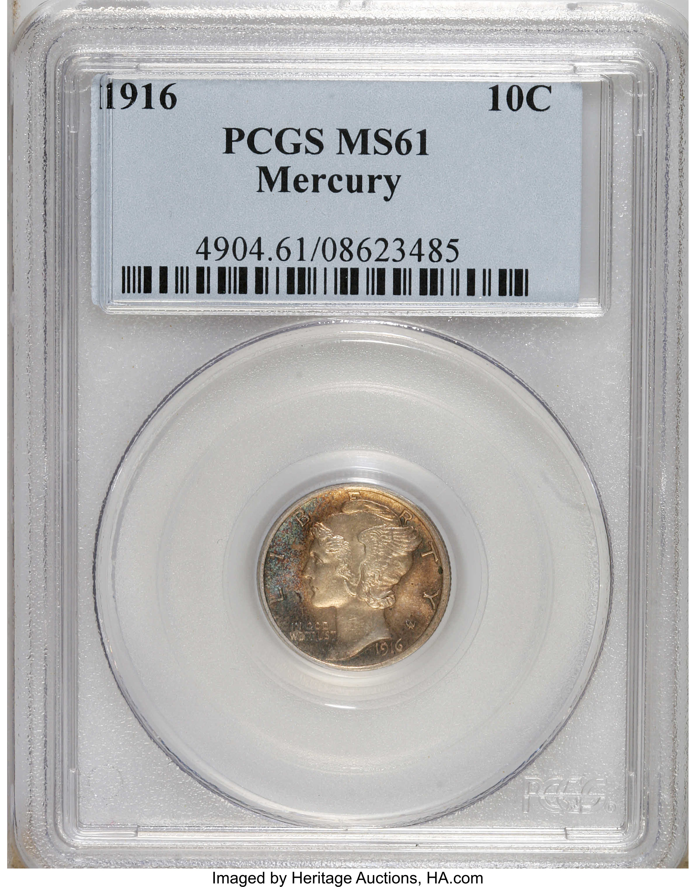 1916 10c Mercury F15 thumbnail 22