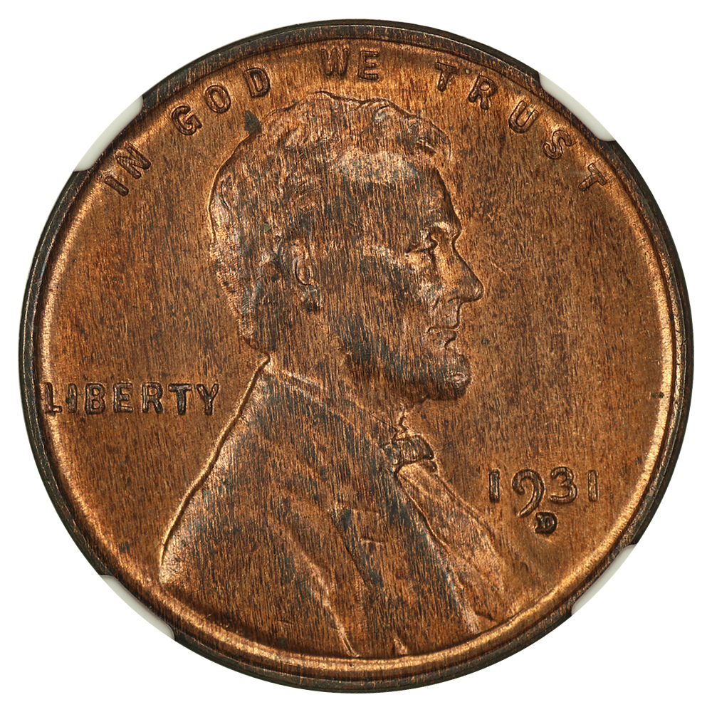 1931-D 1c NGC MS63 RB
