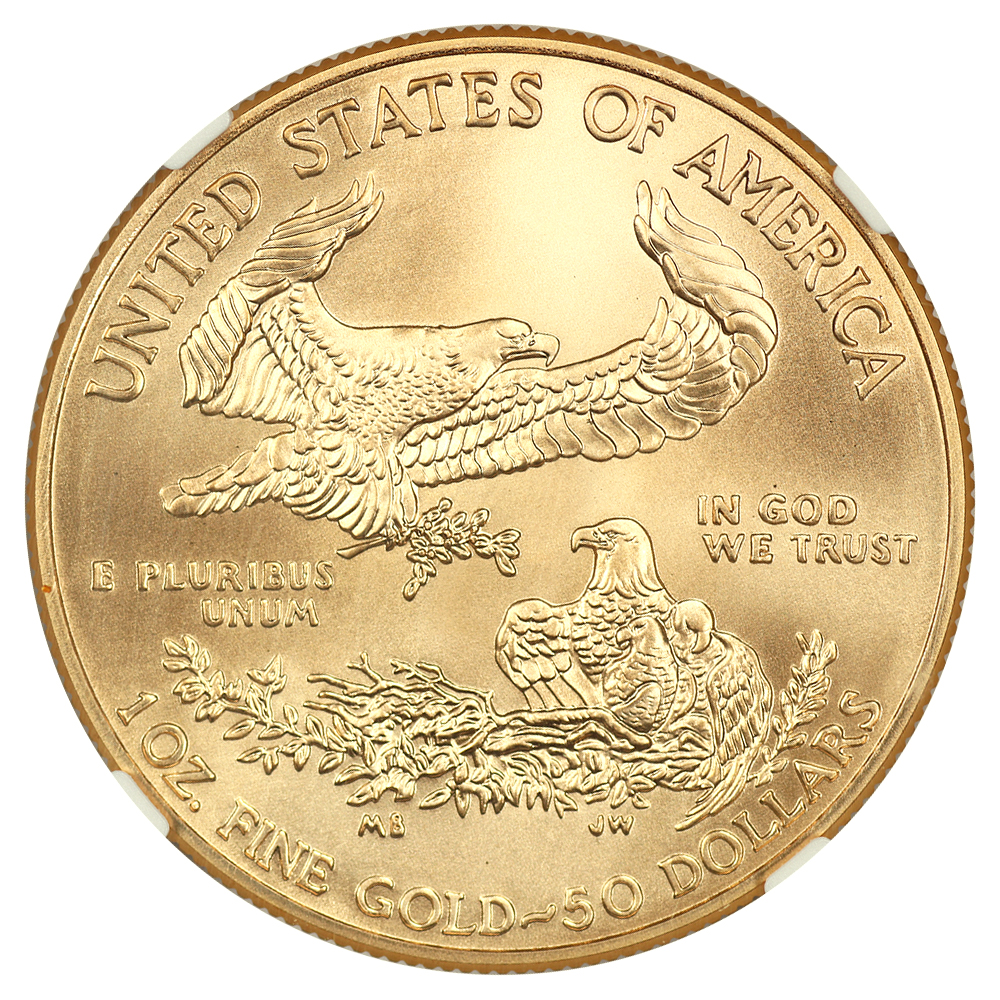 2016 G$50  Gold Eagle, 30th Anniversary MS thumbnail 11