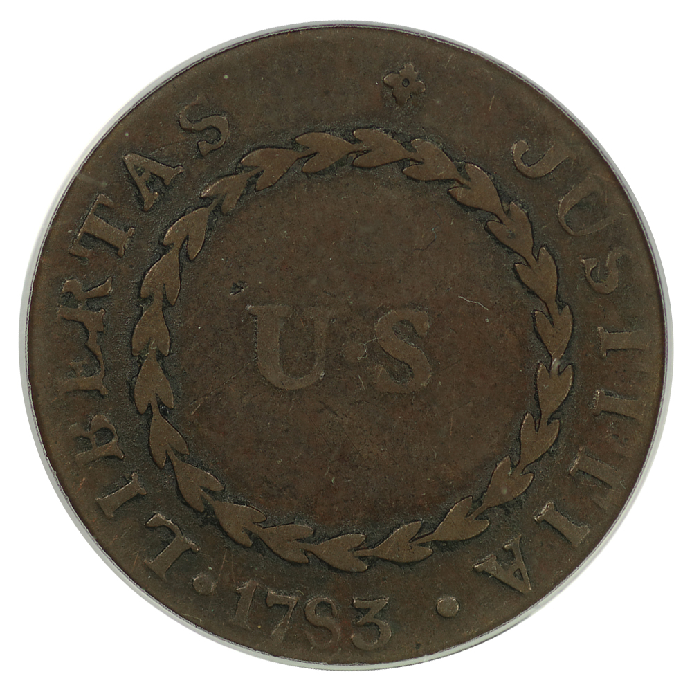 1783 Copper Nova Constellatio, Blunt Rays MS BN VF30 BN thumbnail 2