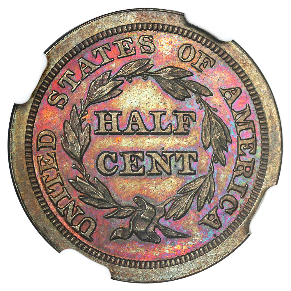 1847 1/2c Restrike, Reverse of 1856 PR BN thumbnail 15