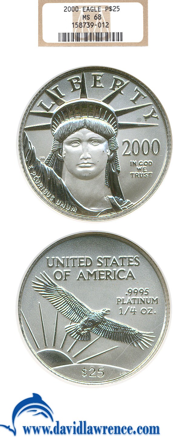 2000 $25  Platinum Eagle MS67 thumbnail 8