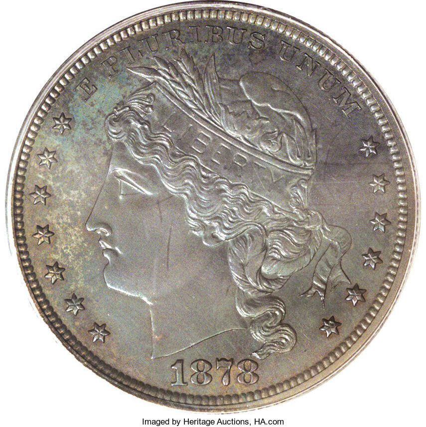 1878 P$1 Goloid Dollar, J-1557 PR thumbnail 8