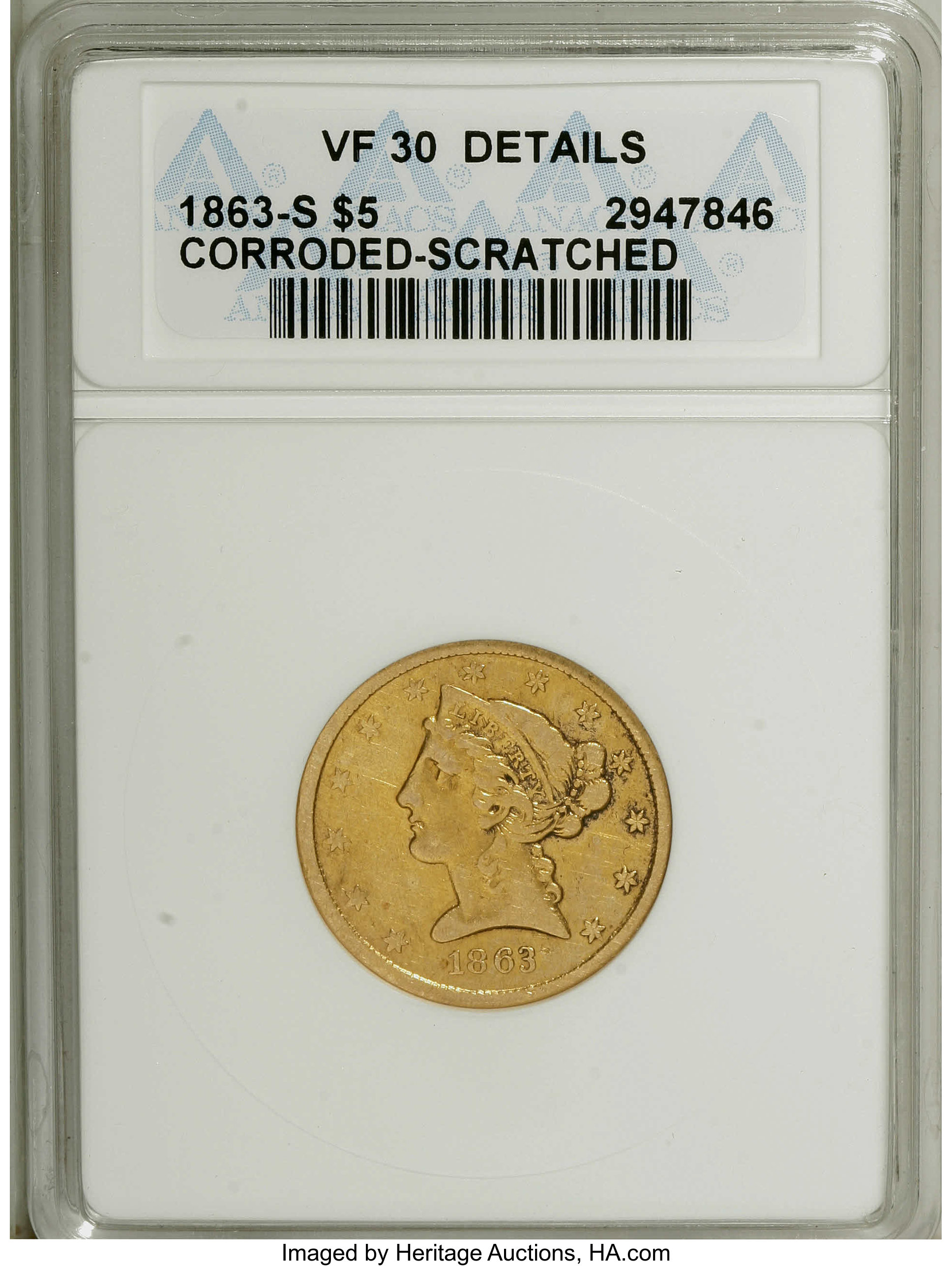 1863-S $5  MS thumbnail 19