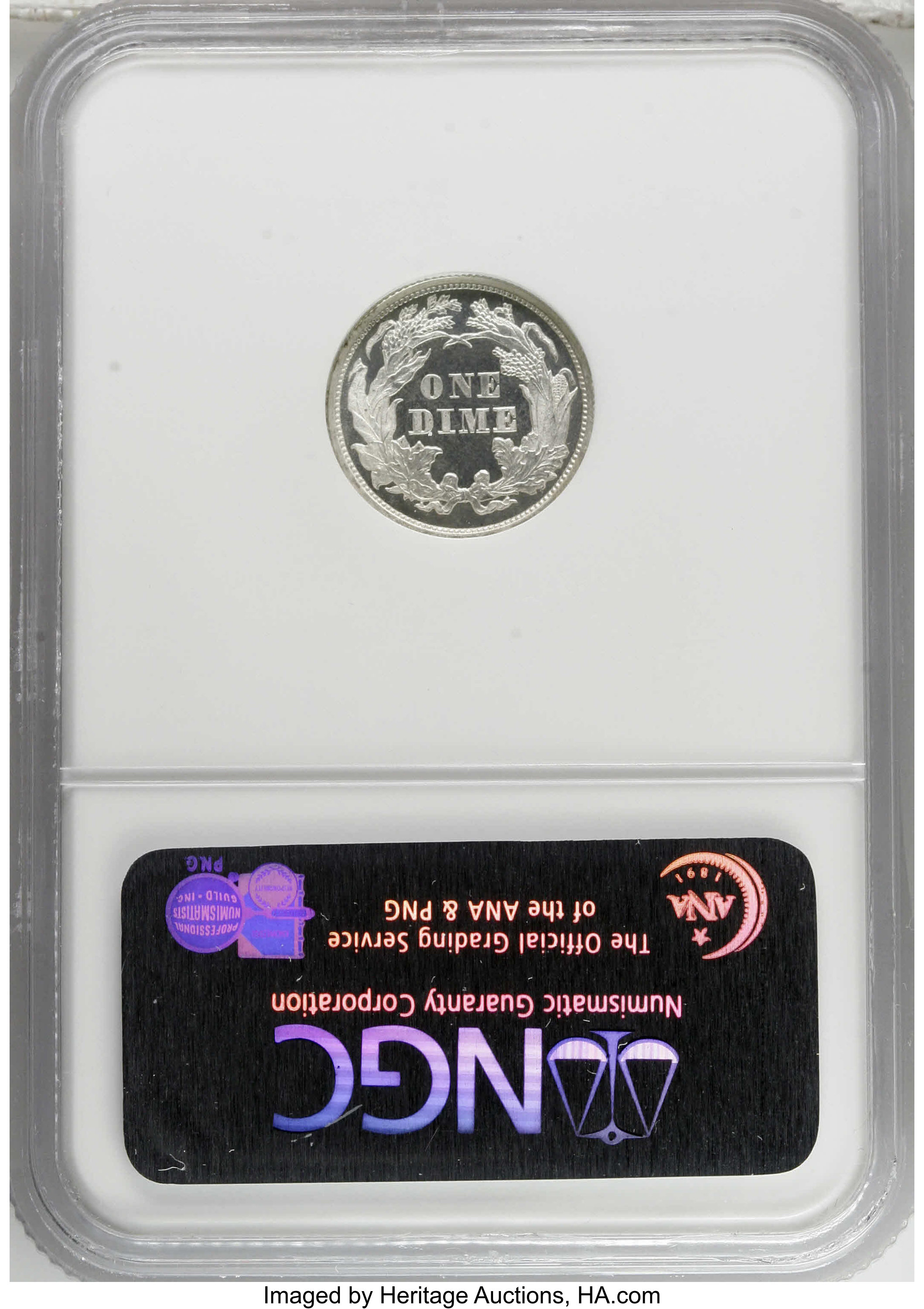 1863 10c PR DCAM PR64 DCAM CAC thumbnail 24