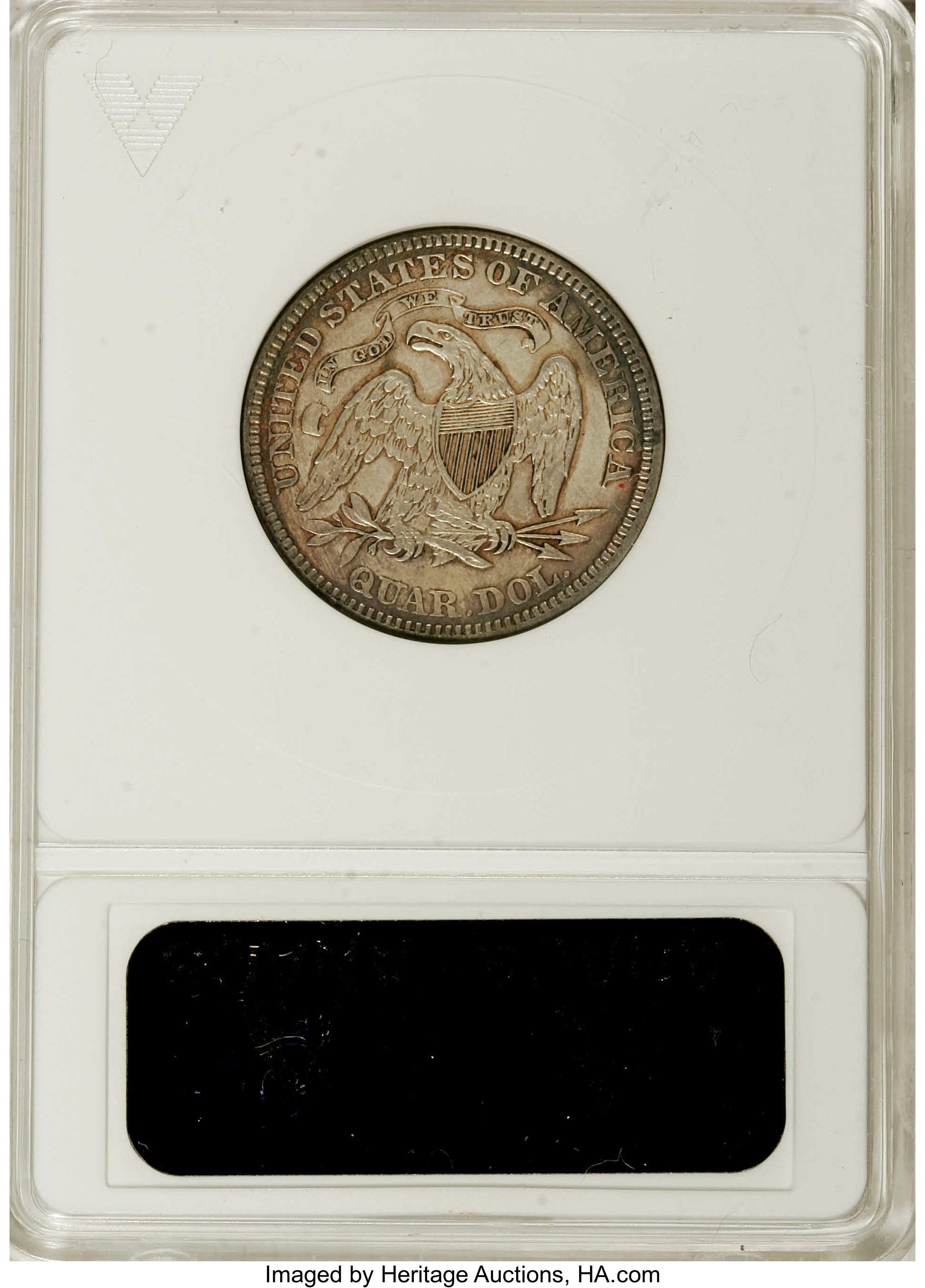 1873 25c No Arrows, Closed 3 AU53 thumbnail 7