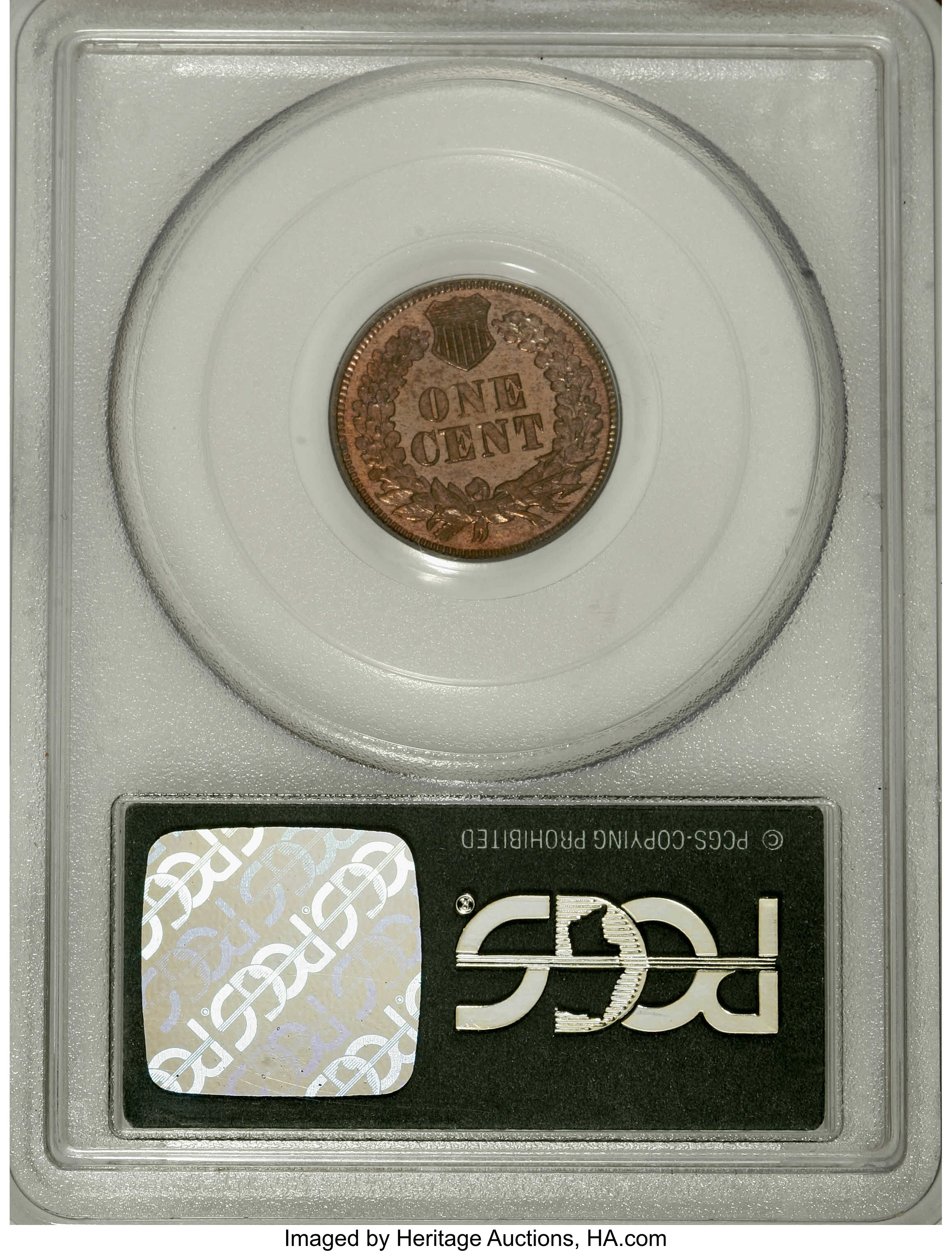 1864 1c Bronze PR RD thumbnail 12