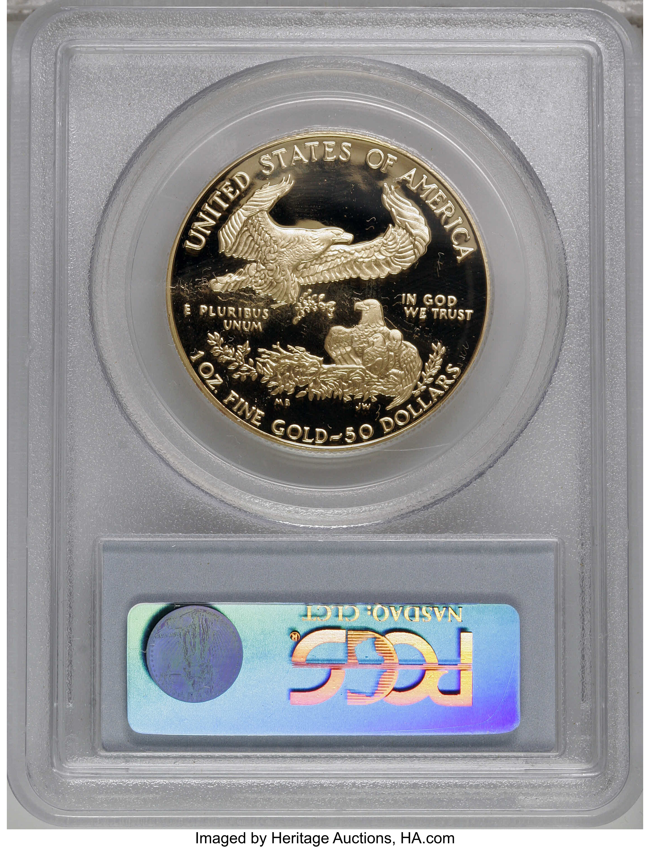1993-W G$50  Gold Eagle PR DCAM PR65 DCAM thumbnail 8