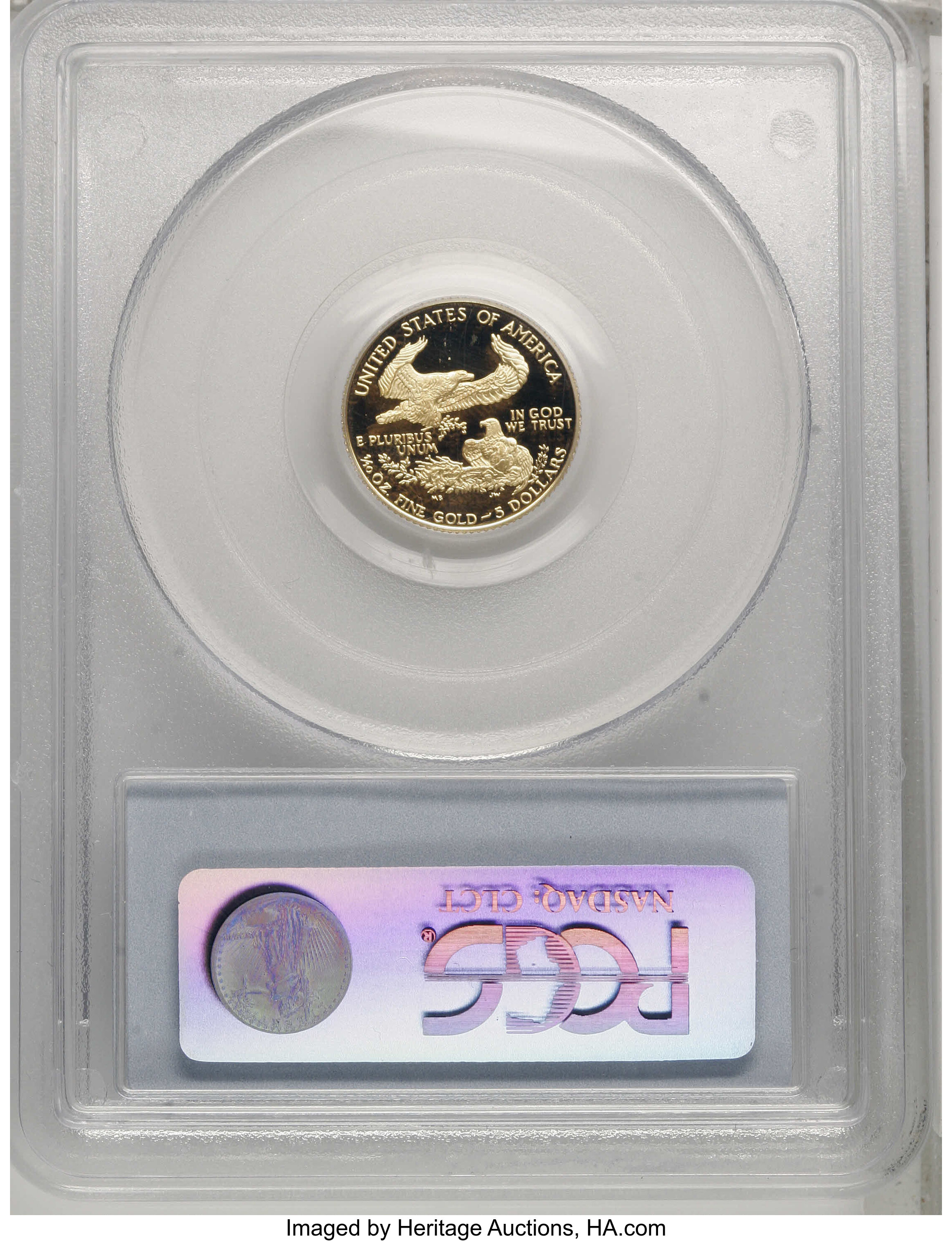 1988-P $5  Gold Eagle PR DCAM PR65 DCAM thumbnail 4