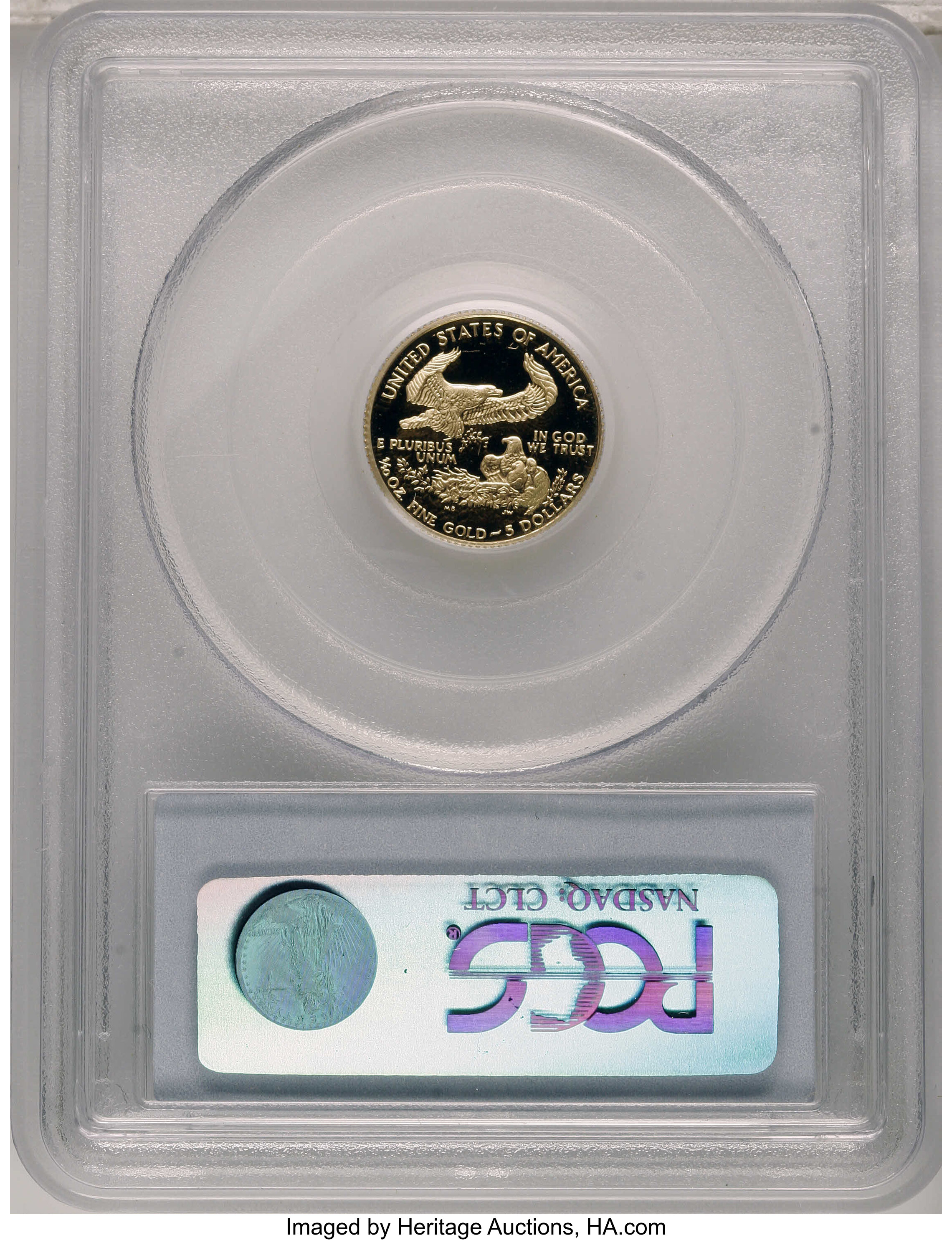 1989-P $5  Gold Eagle PR DCAM PR66 DCAM thumbnail 2