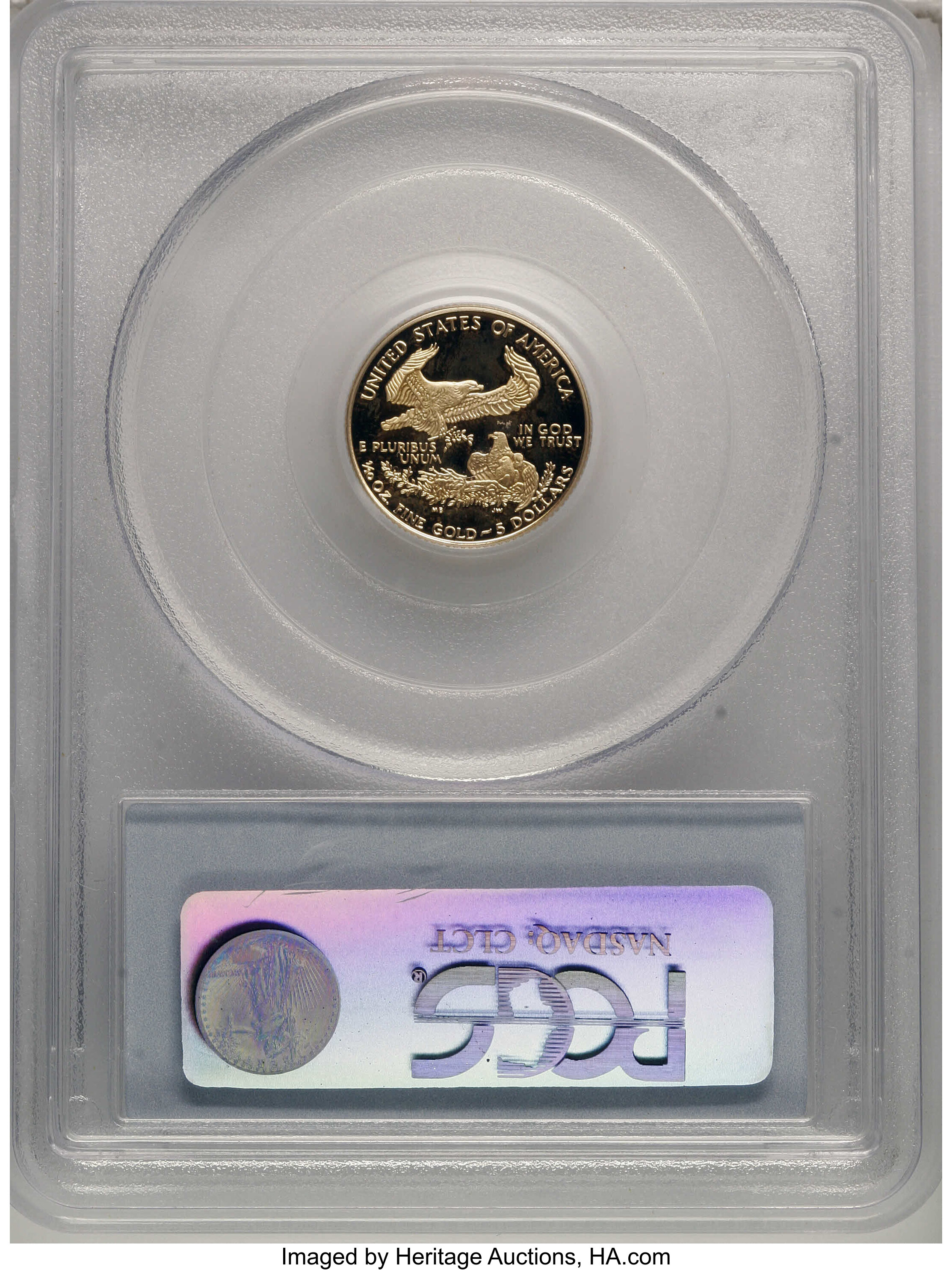 1995-W $5  Gold Eagle PR DCAM PR65 DCAM thumbnail 2