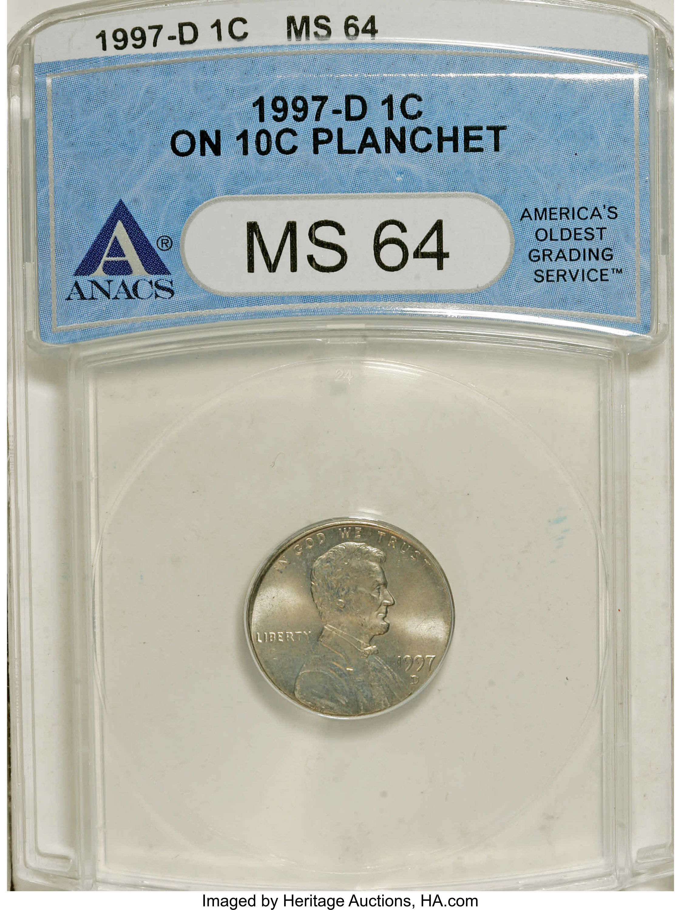 1997-D 1c MS RD MS64 RD thumbnail 9
