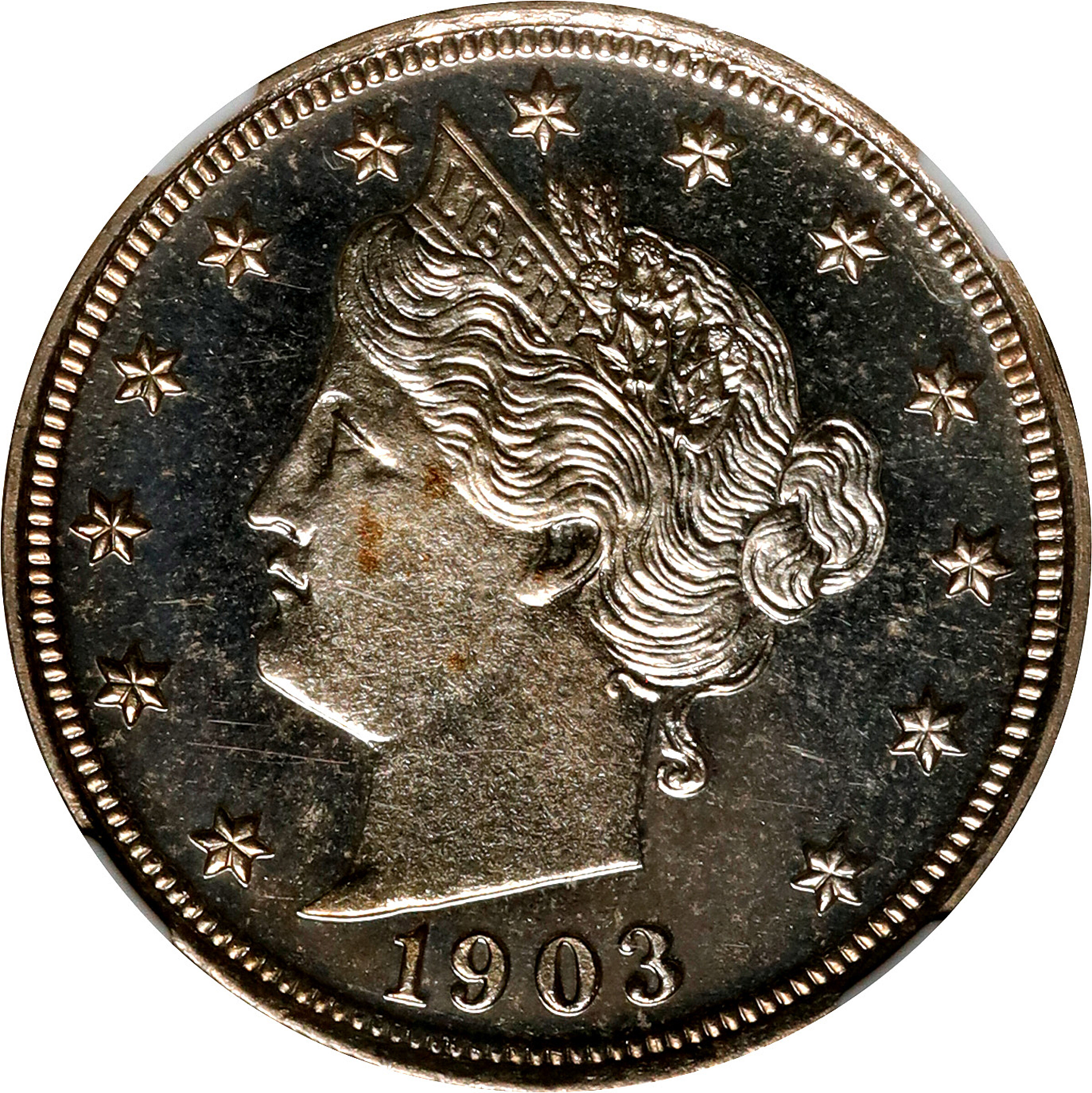 1903 Liberty Head Nickel. Proof-64 Cameo (NGC).