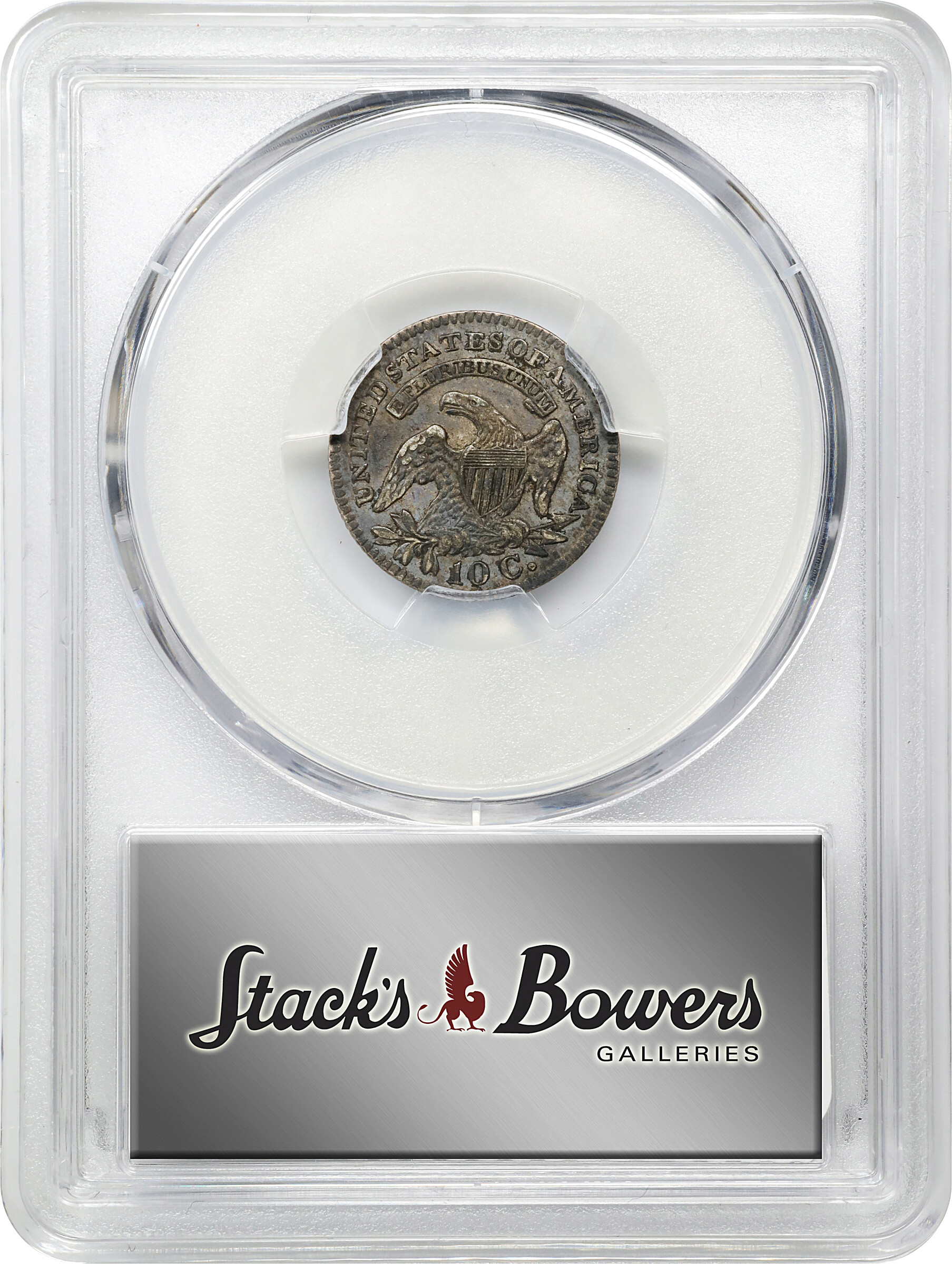1821 10c Large Date MS61 CAC thumbnail 17
