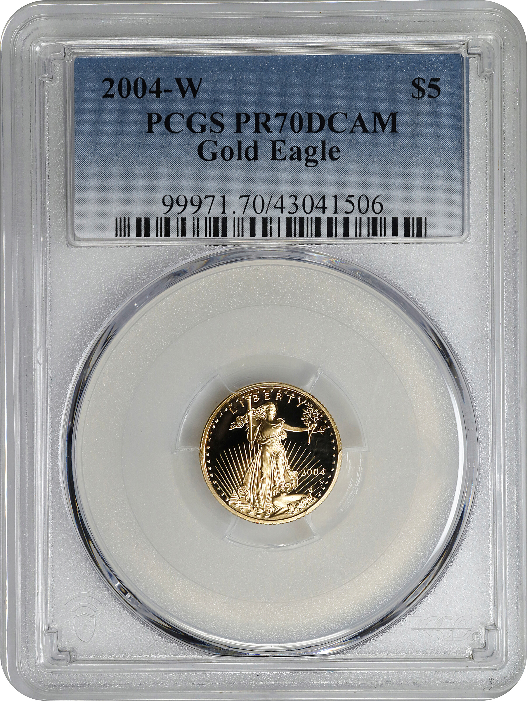 2004-W $5  Gold Eagle PR DCAM OGP thumbnail 4