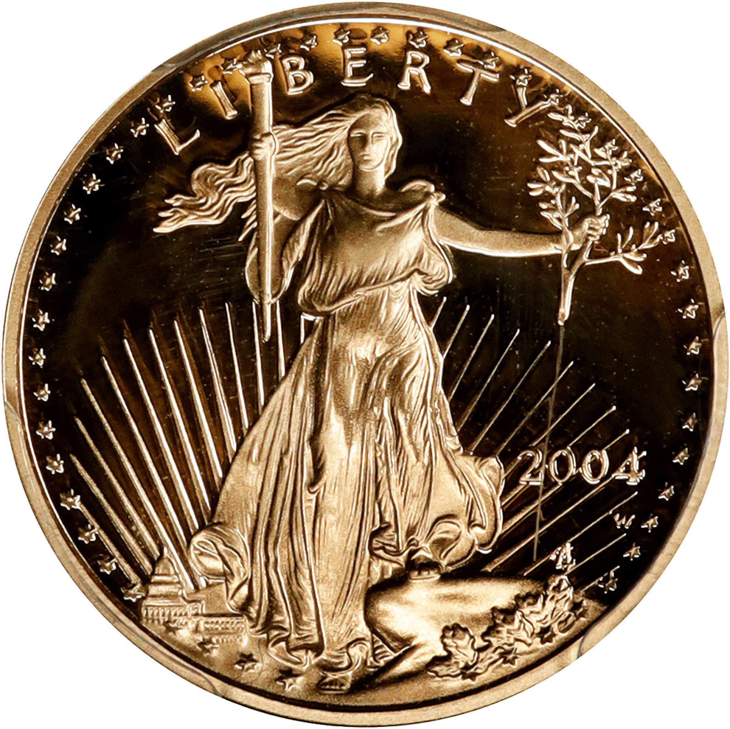 2004-W Tenth-Ounce Gold Eagle. Proof-70 Deep Cameo (PCGS).