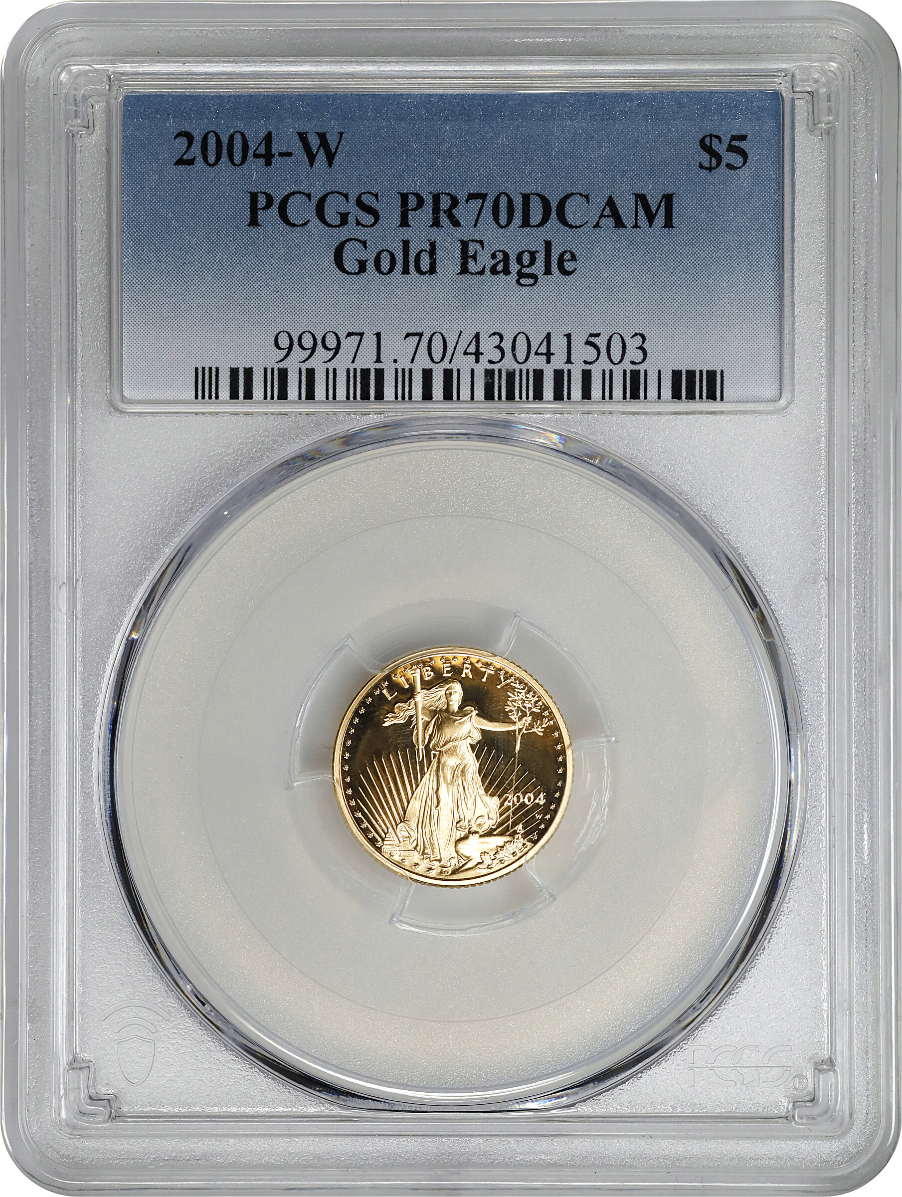 2004-W $5  Gold Eagle PR DCAM OGP thumbnail 8