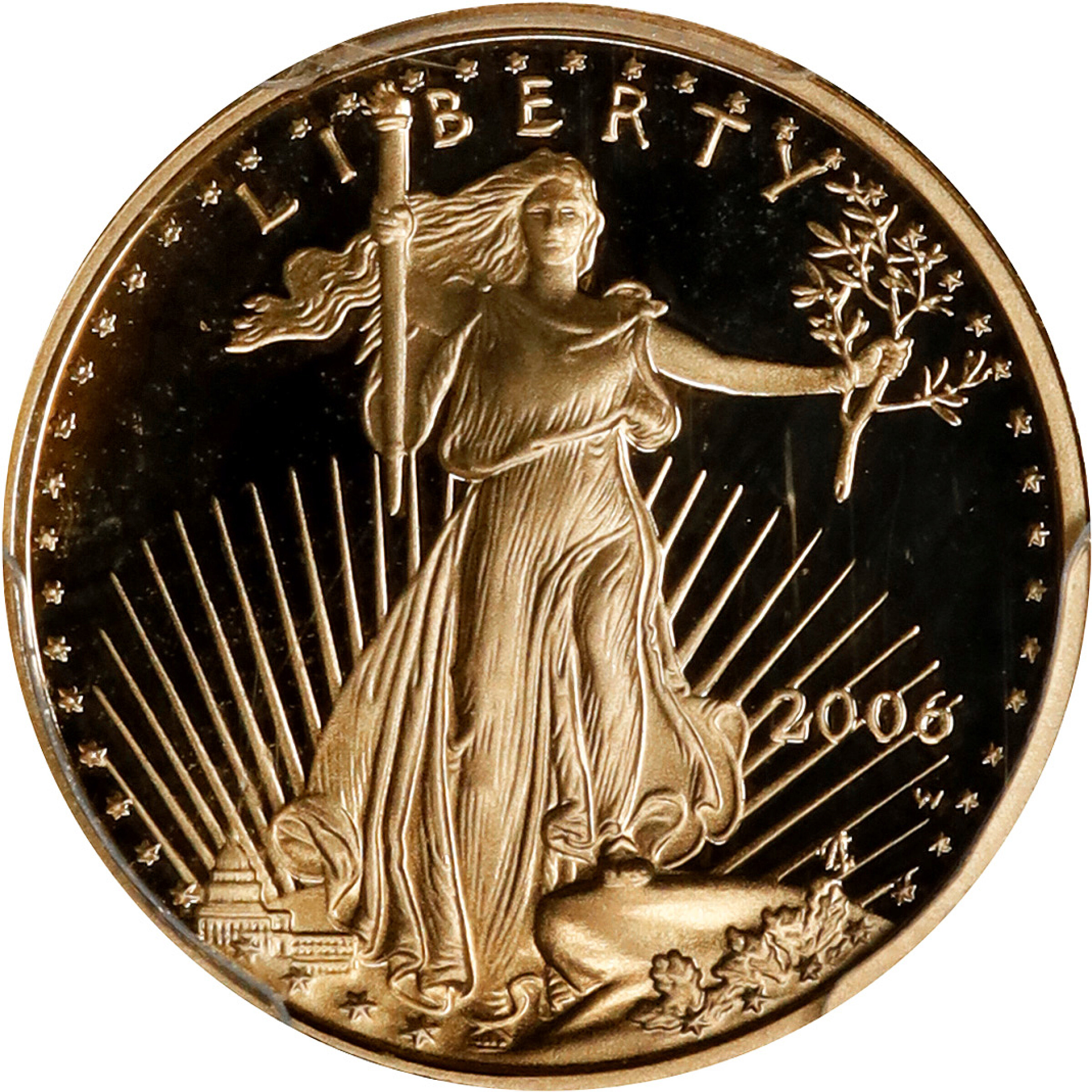 2006-W Tenth-Ounce Gold Eagle. Proof-70 Deep Cameo (PCGS).