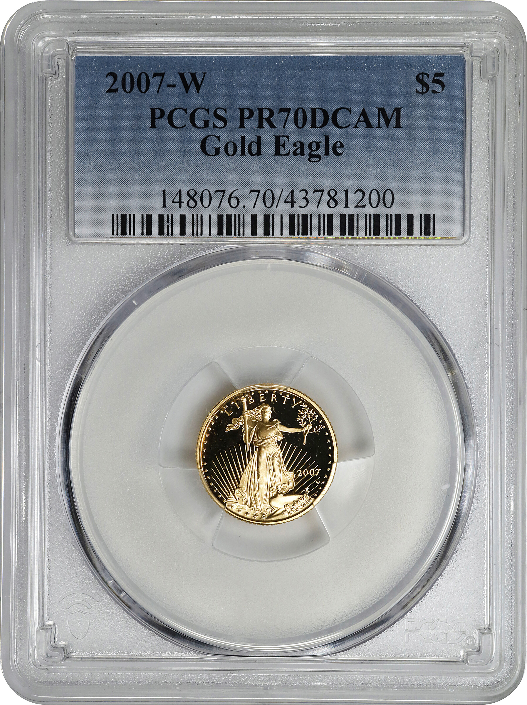 2007-W $5  Gold Eagle PR DCAM PR70 DCAM thumbnail 9