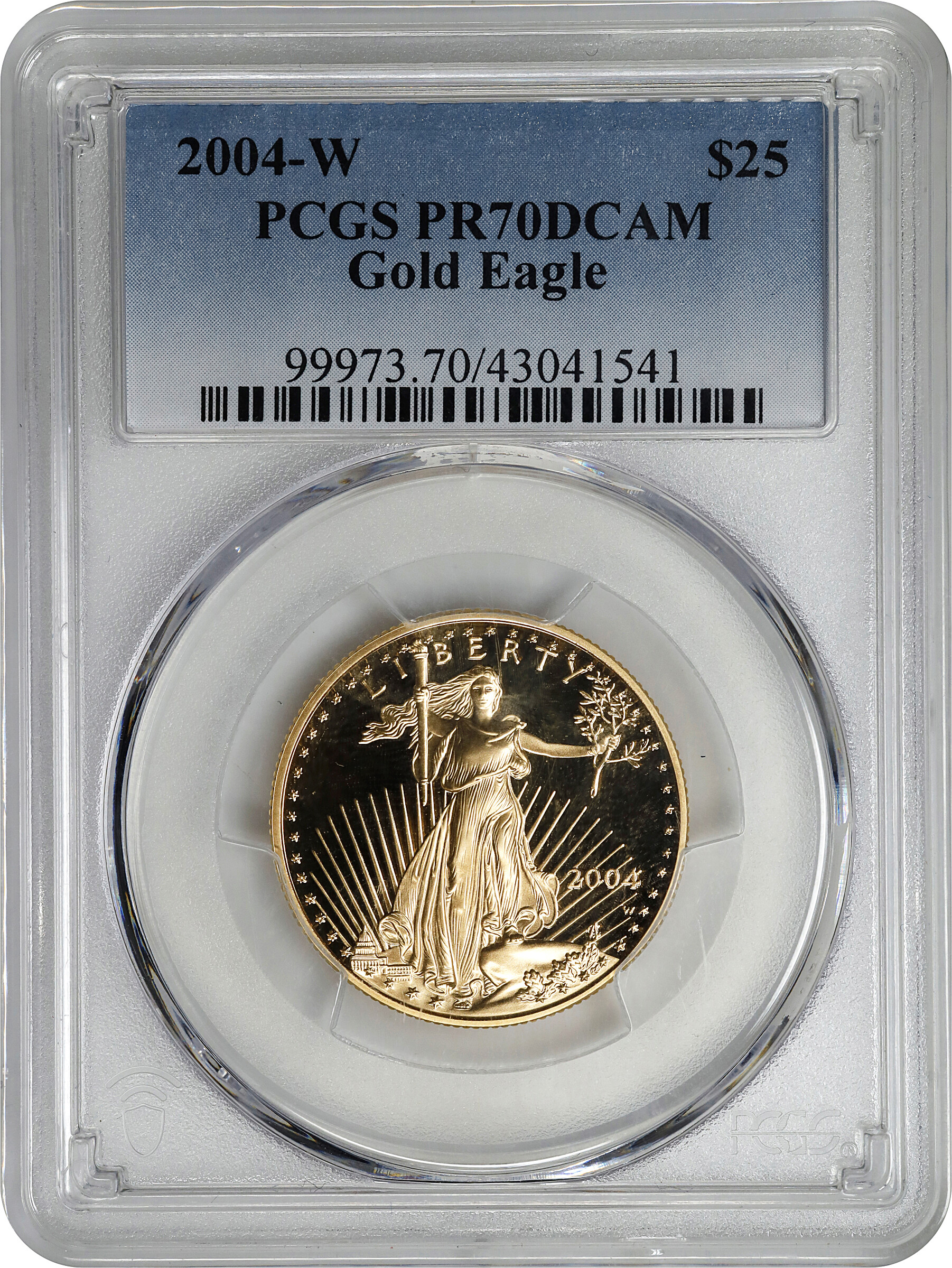 2004-W $25  Gold Eagle PR DCAM PR70 DCAM thumbnail 5