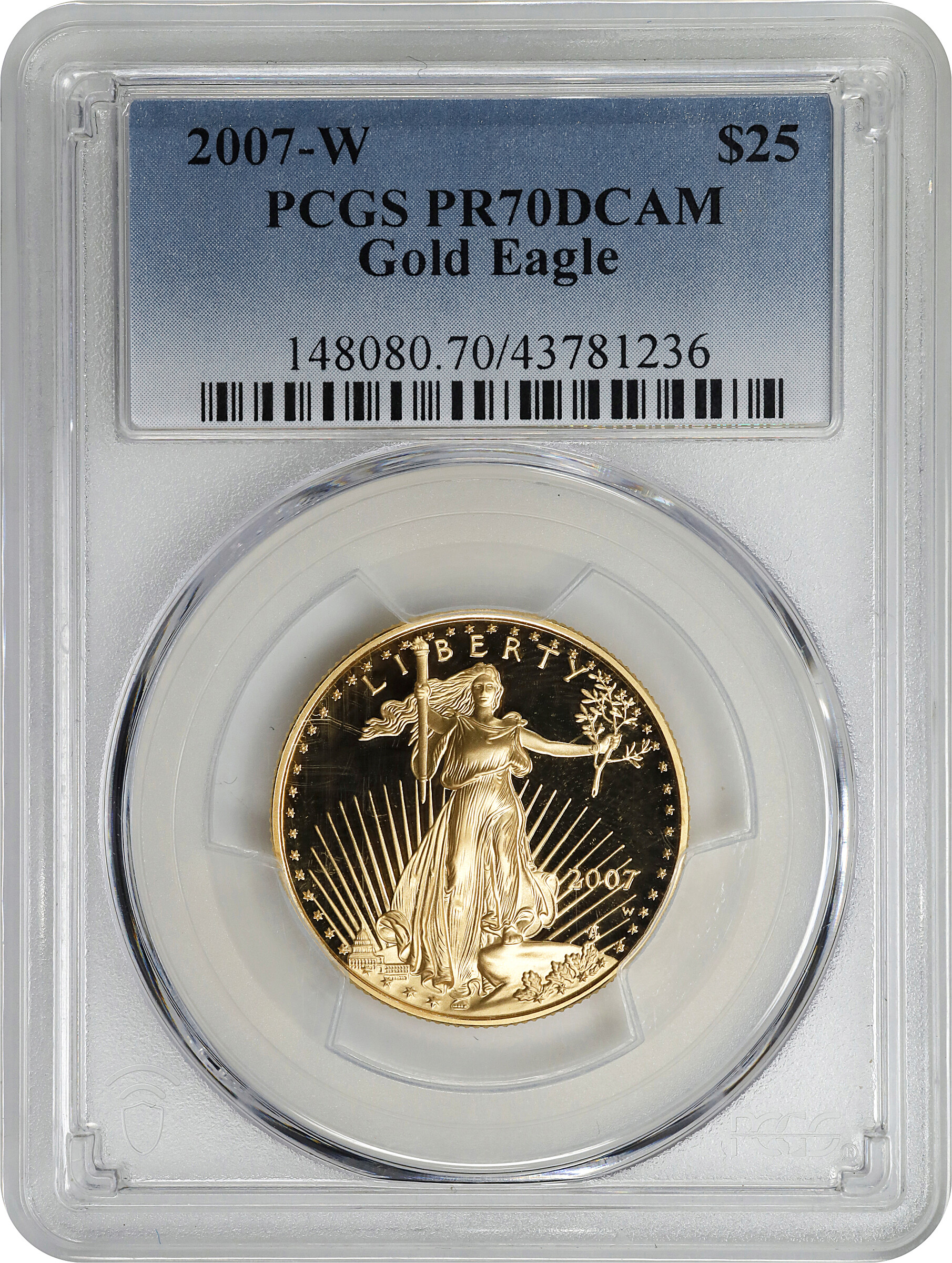 2007-W $25  Gold Eagle PR DCAM OGP thumbnail 7