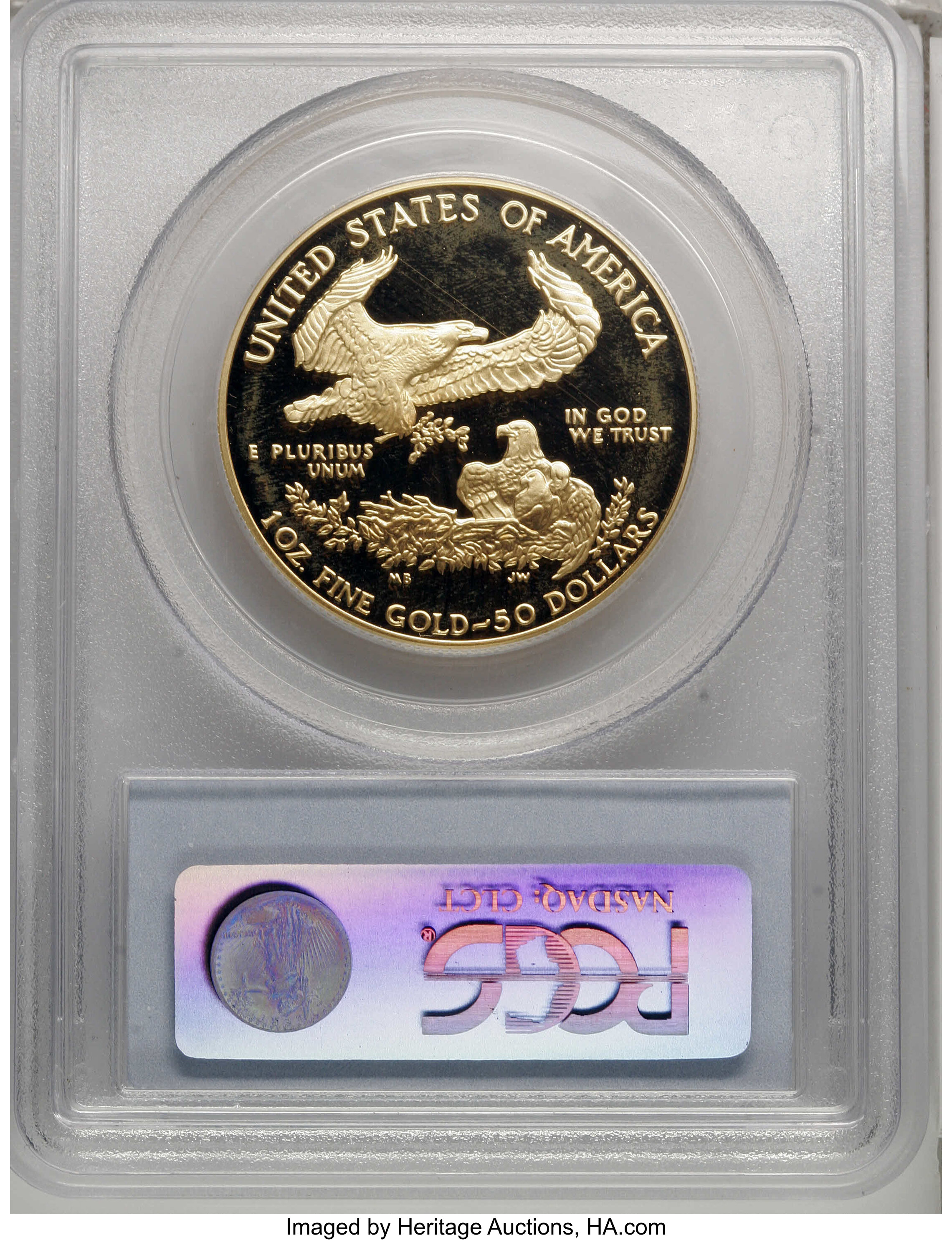 1992-W G$50  Gold Eagle PR DCAM PR65 DCAM thumbnail 2
