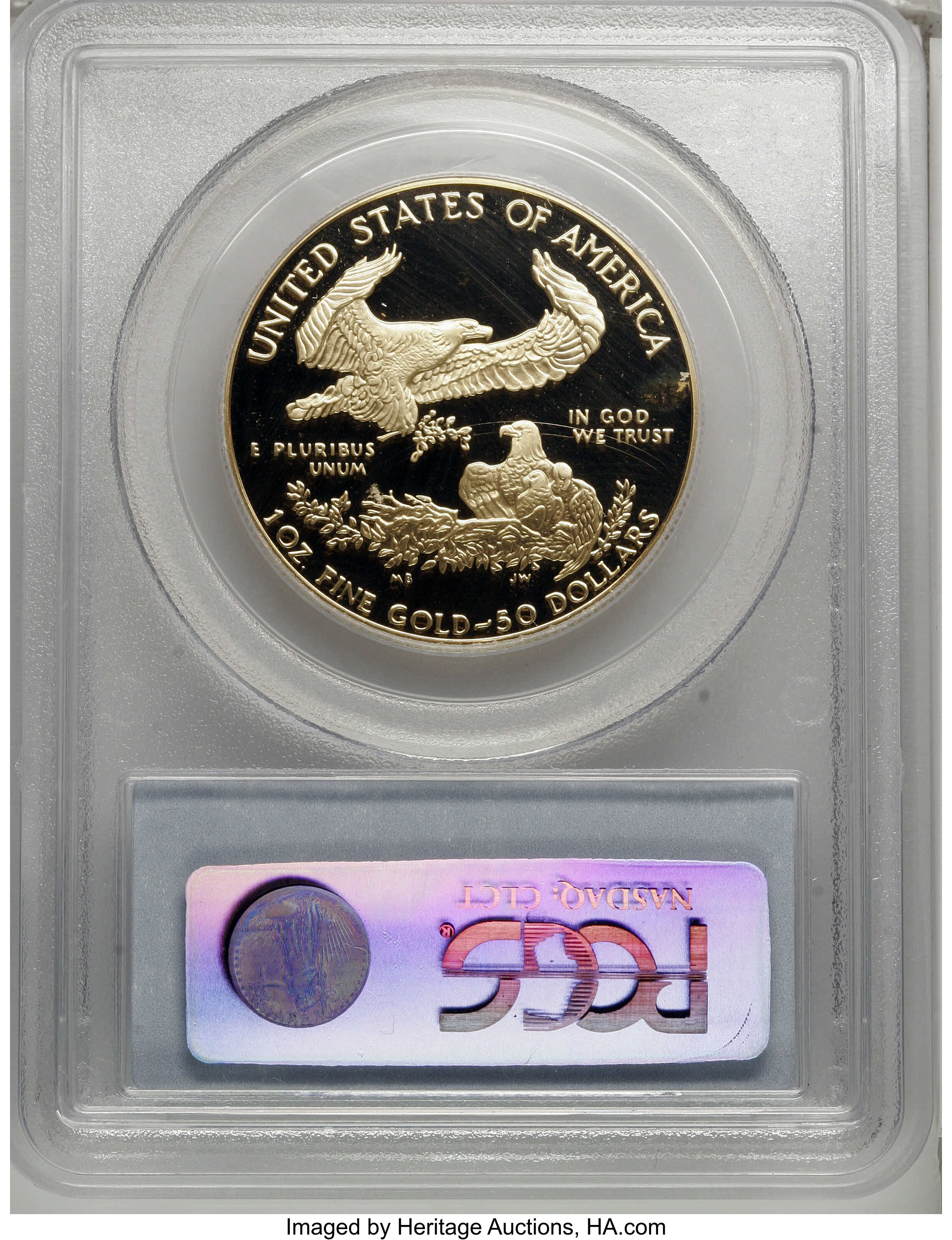 1993-W G$50  Gold Eagle PR DCAM PR65 DCAM thumbnail 14