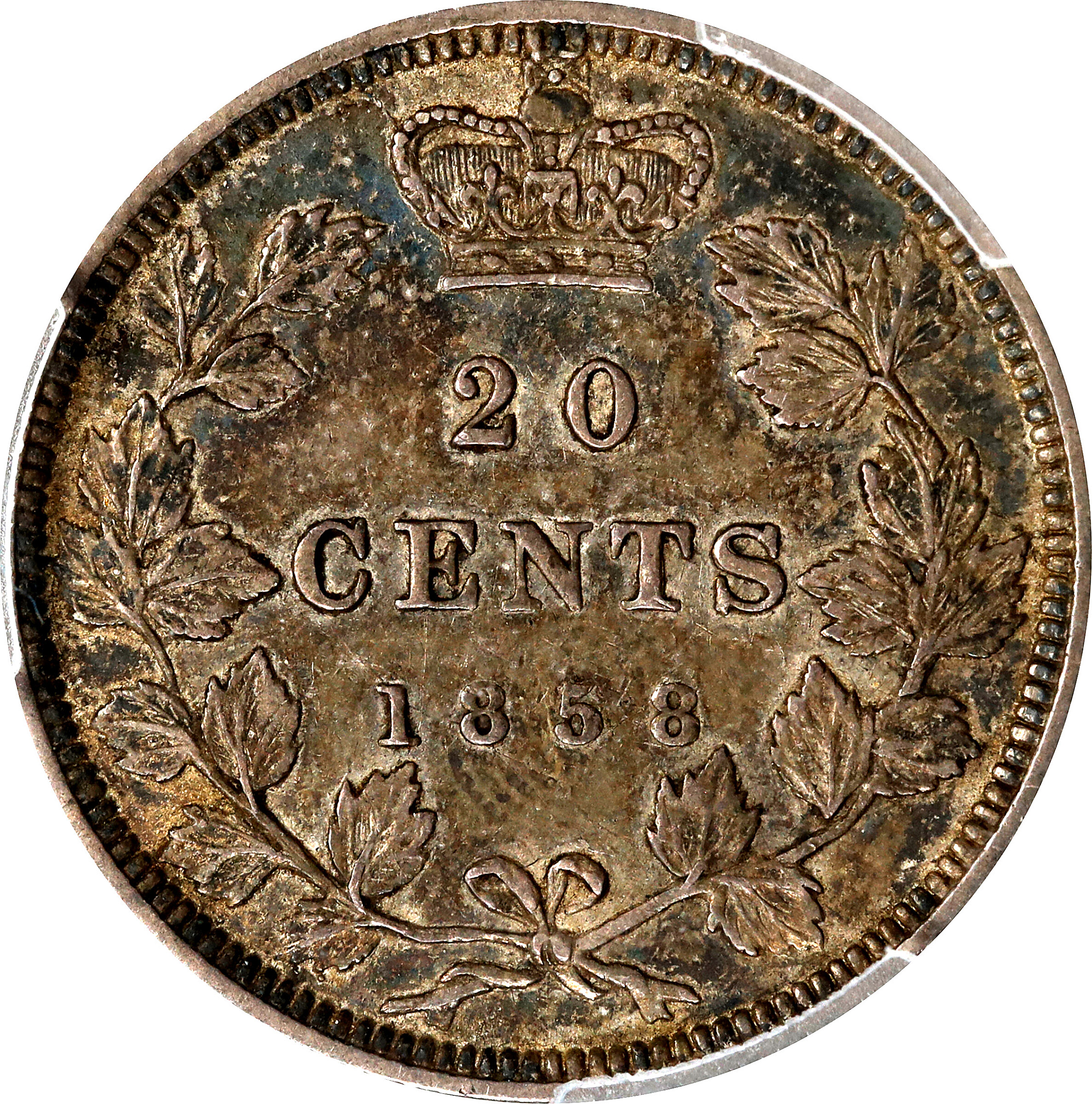 1858 20c Province of Canada, Coin Turn ↑↓ VG10 thumbnail 17