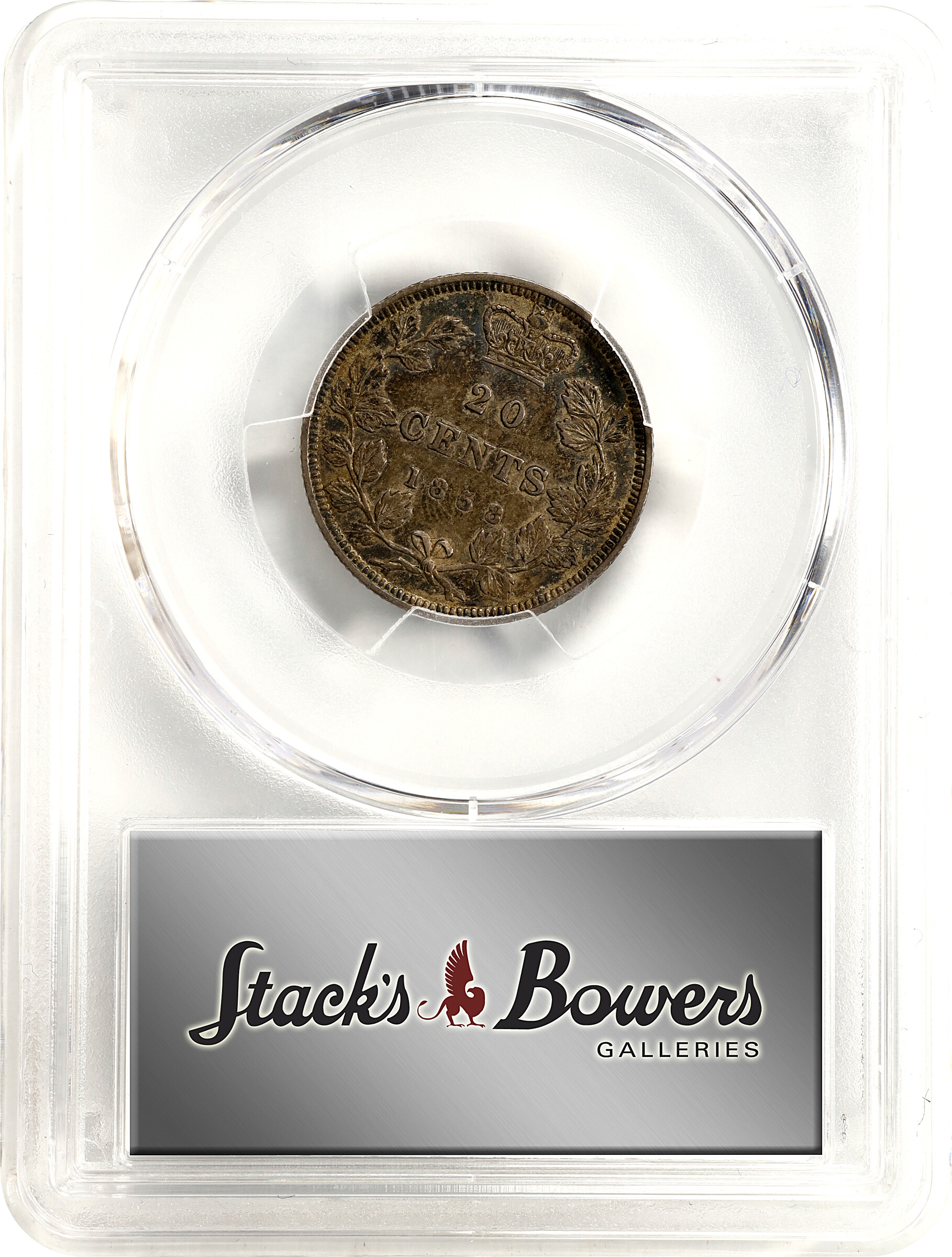 1858 20c Province of Canada, Coin Turn ↑↓ VG10 thumbnail 19