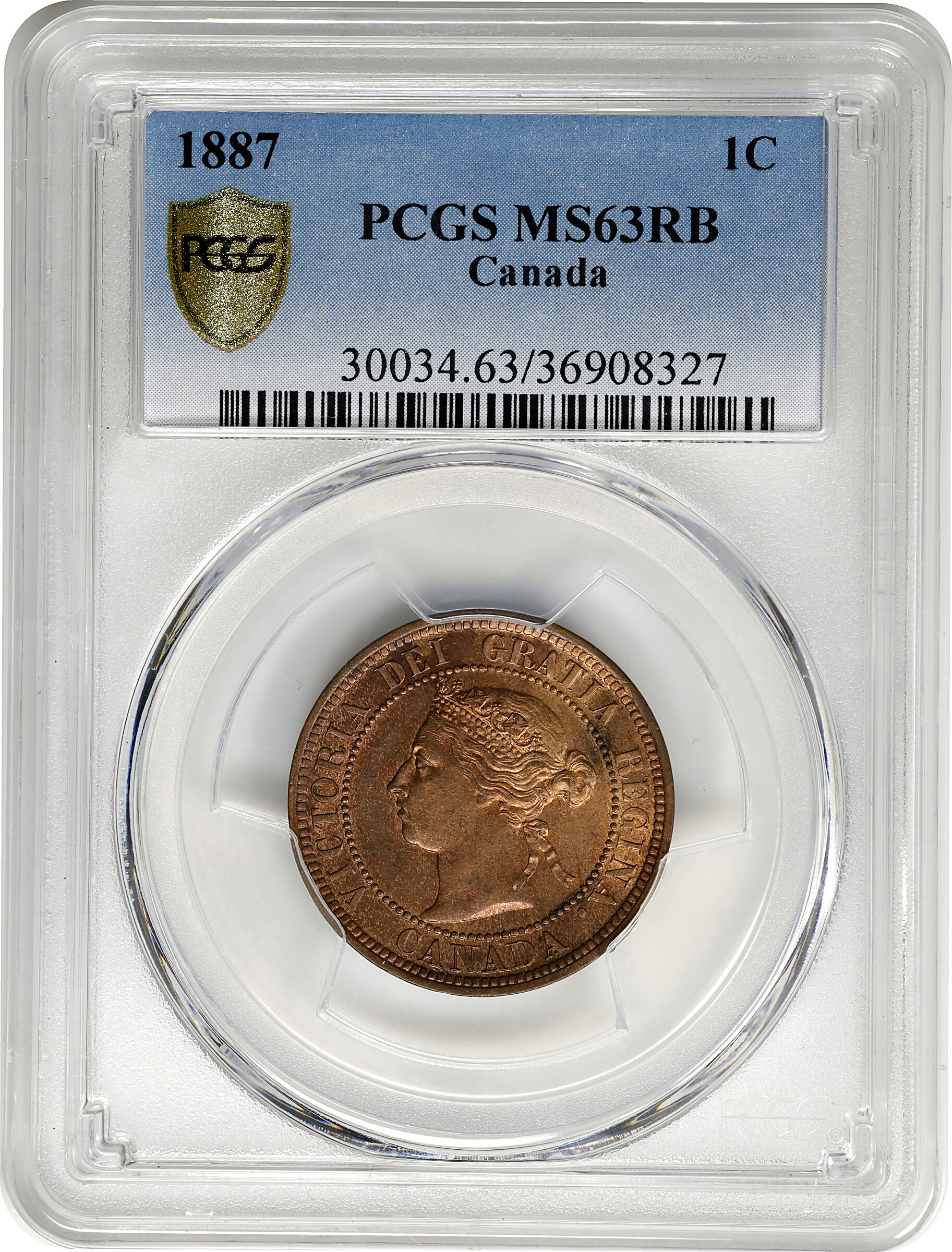 1887 1c MS RB MS63 RB thumbnail 3