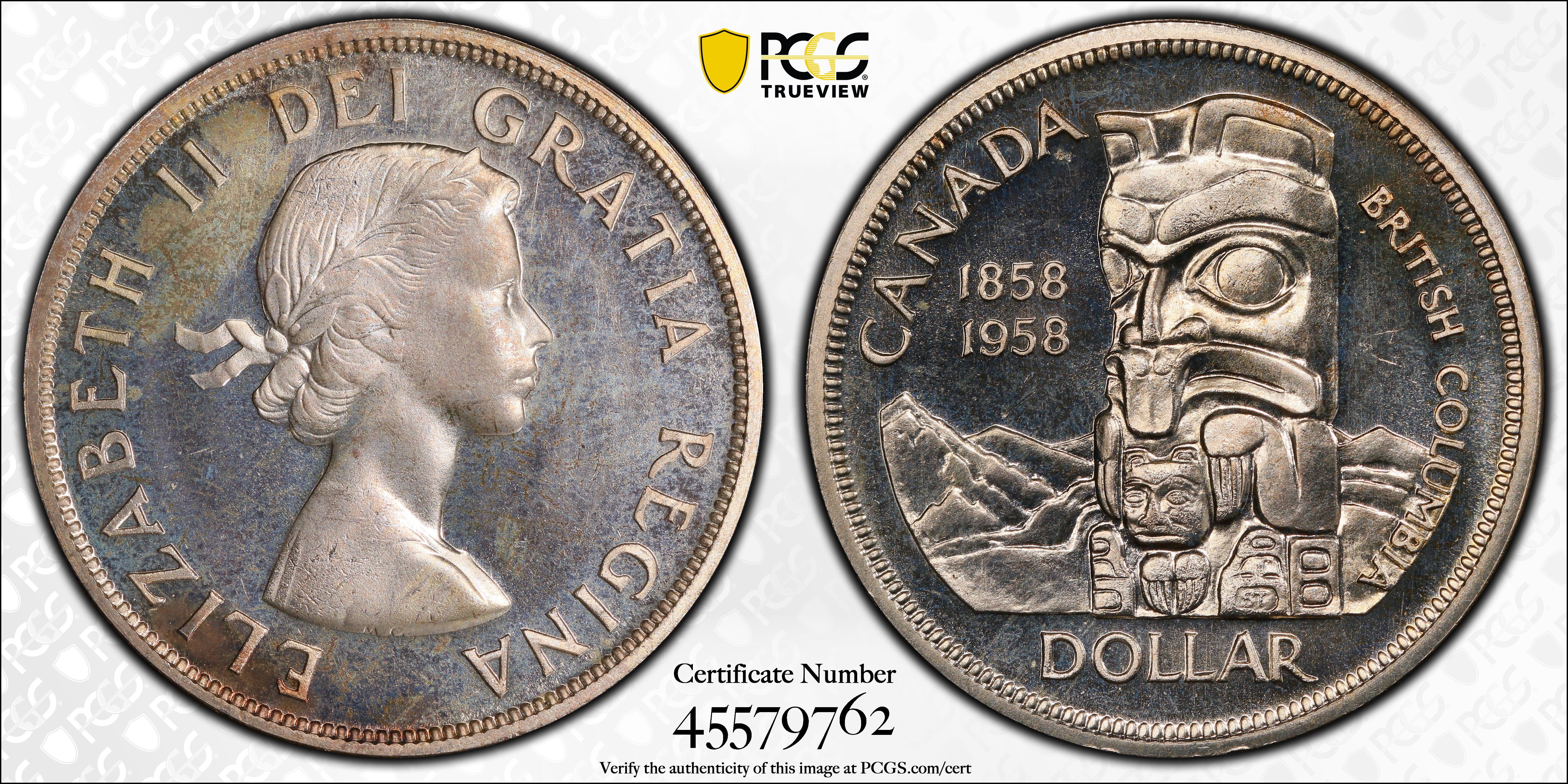 1958 S$1  British Columbia PL thumbnail 6