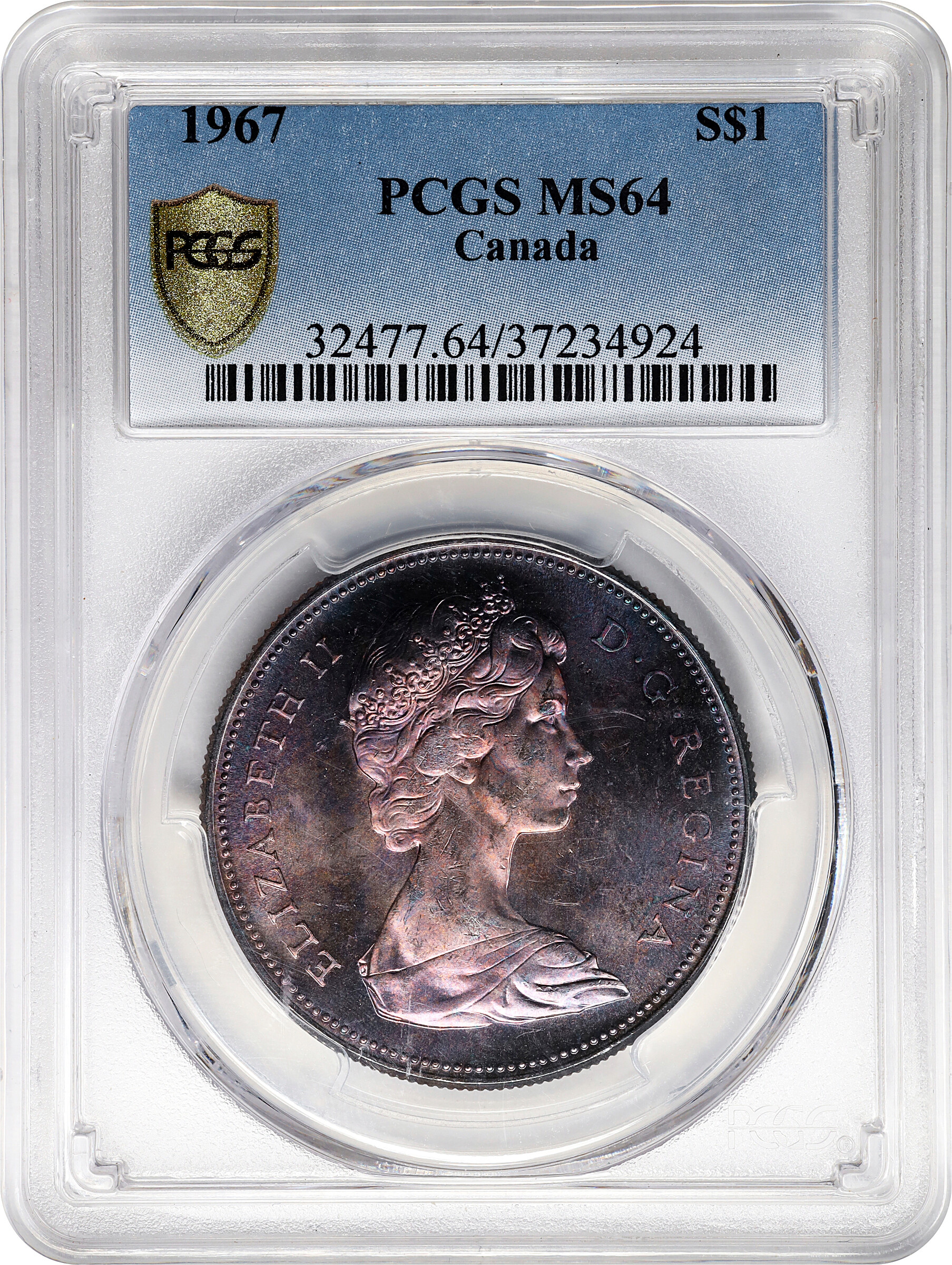 Elizabeth II S$1 1953-1986 [Type] F15 thumbnail 3