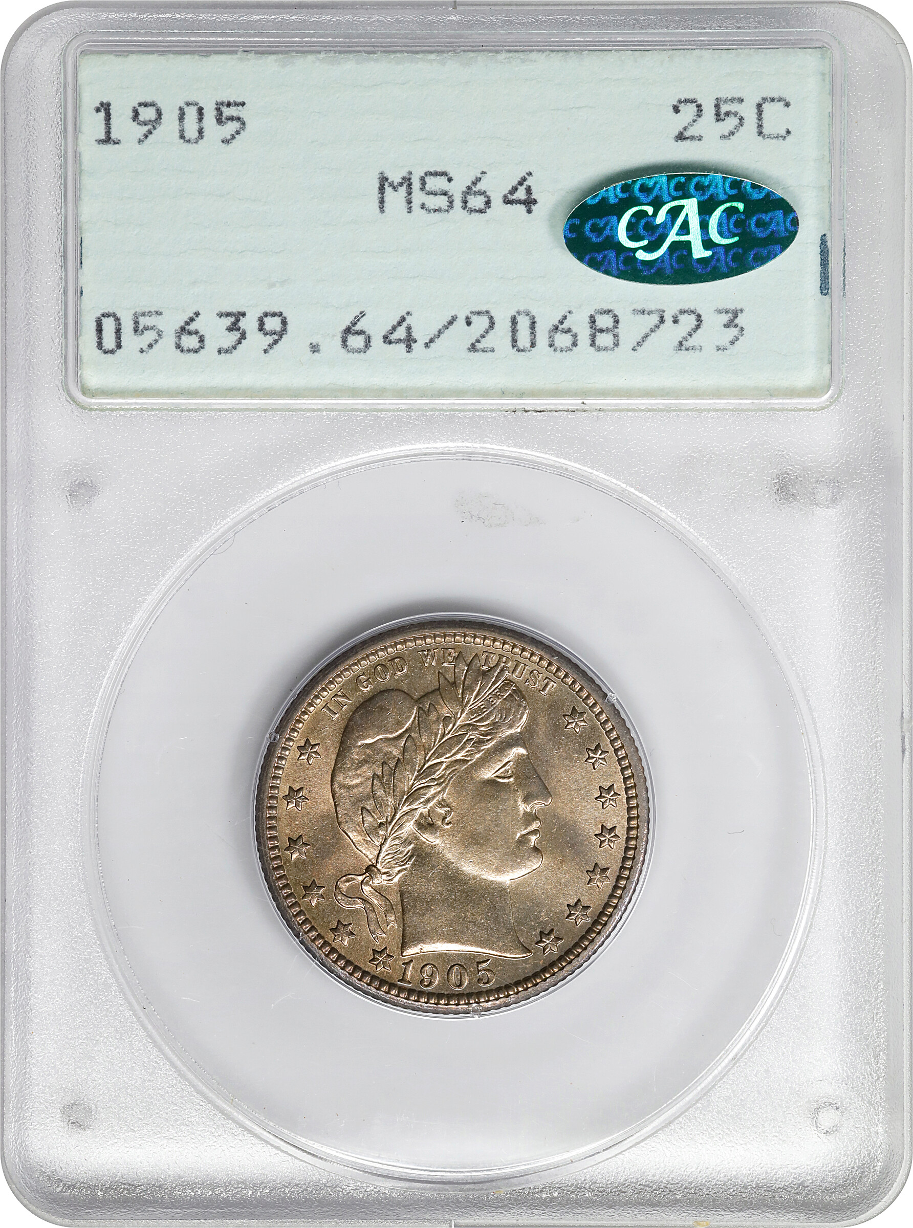 1905 25c MS64 thumbnail 4
