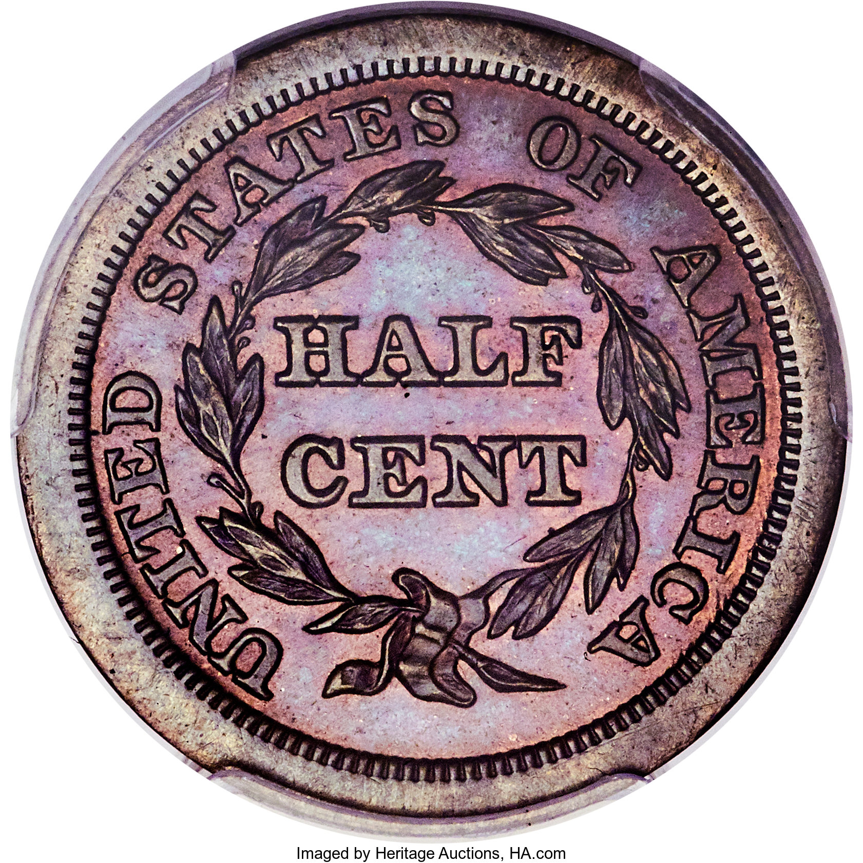 1841 1/2c Restrike, Reverse of 1840 PR BN PR63 BN thumbnail 11
