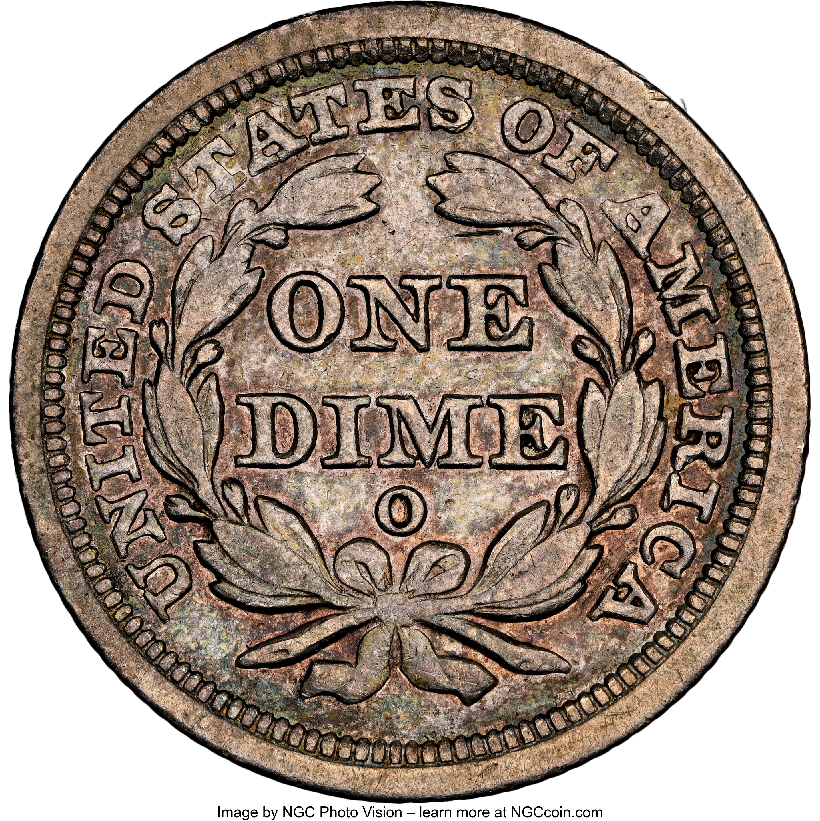 1850-O 10c XF45 thumbnail 3
