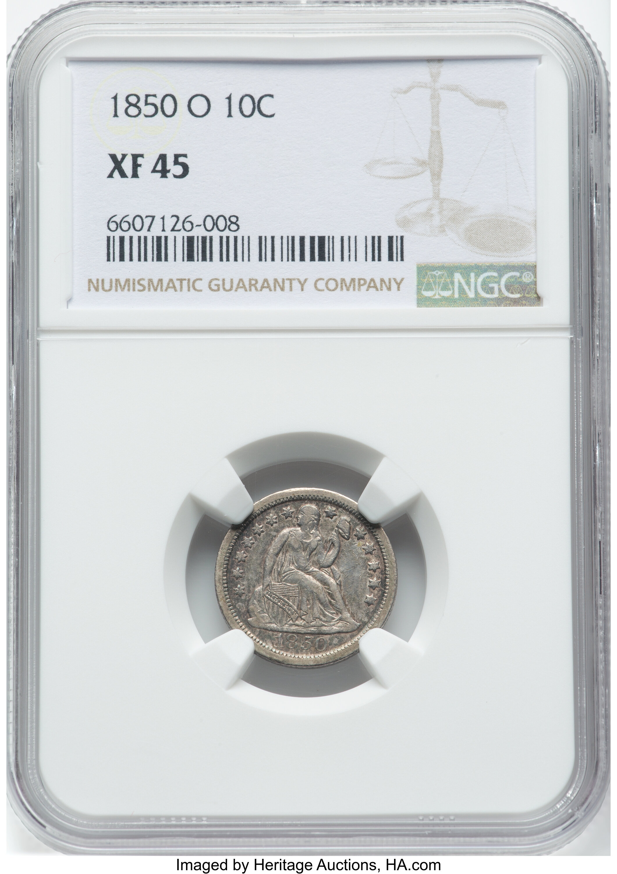 1850-O 10c XF45 thumbnail 4