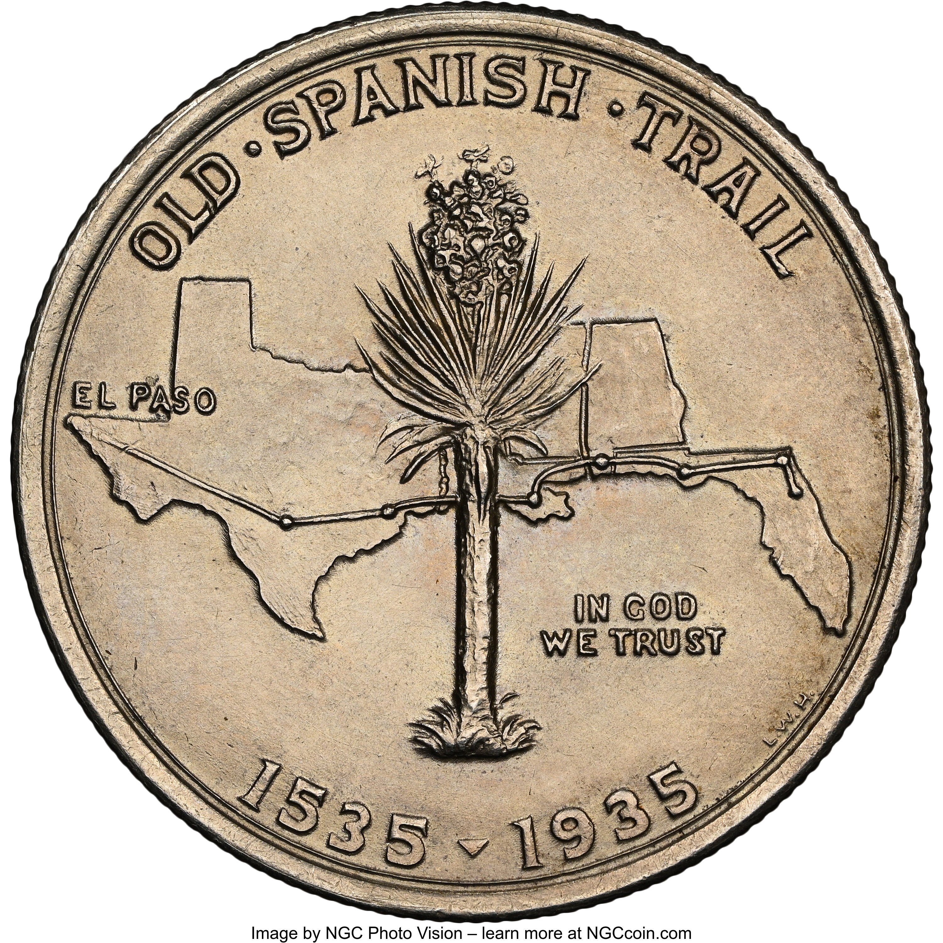 1935 50c Spanish Trail AU58 thumbnail 12