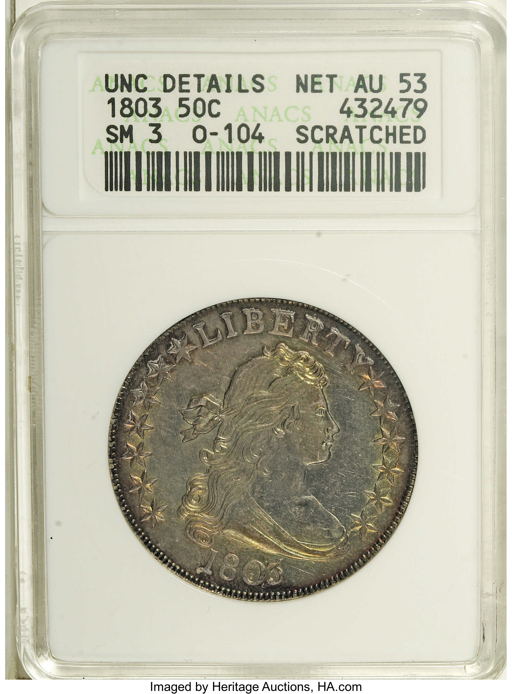 1803 50c Small 3 MS63 thumbnail 14