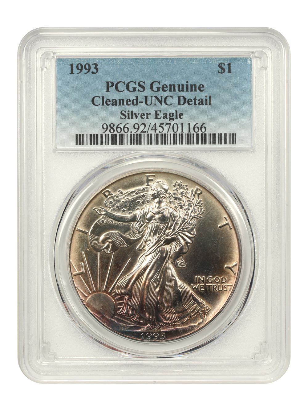 1993 $1  Silver Eagle MS63 CAC thumbnail 18