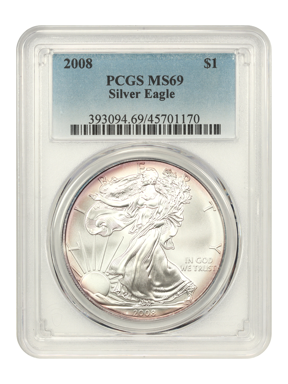 2008 $1  Silver Eagle MS63 thumbnail 18
