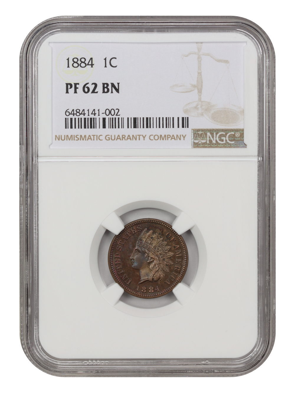 1884 1c PR BN AU58 BN thumbnail 7