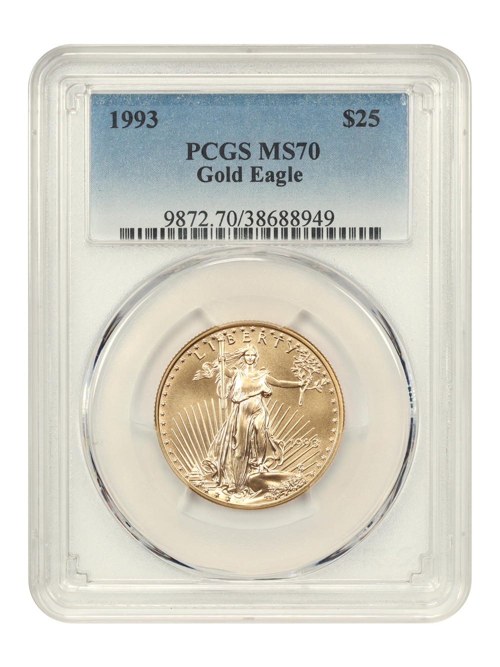 1993 $25  Gold Eagle MS70 thumbnail 7
