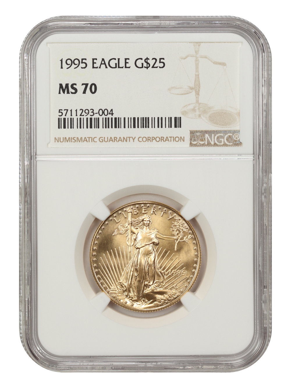 1995 $25  Gold Eagle MS70 thumbnail 9